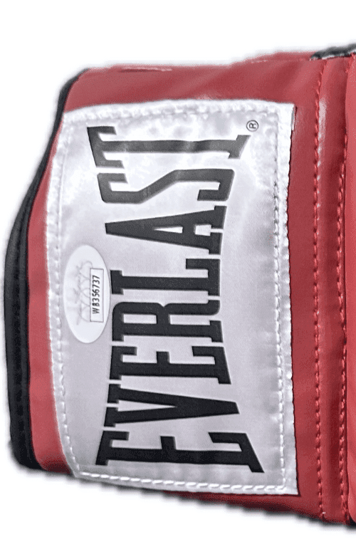 Sugar Ray Leonard Thomas Hitman Hearns Signed Red Right Boxing Glove JSA Authen Sugar Ray Leonard Glove sugar-ray-leonard-thomas-hitman-hearns, view 4, supplier stock photo