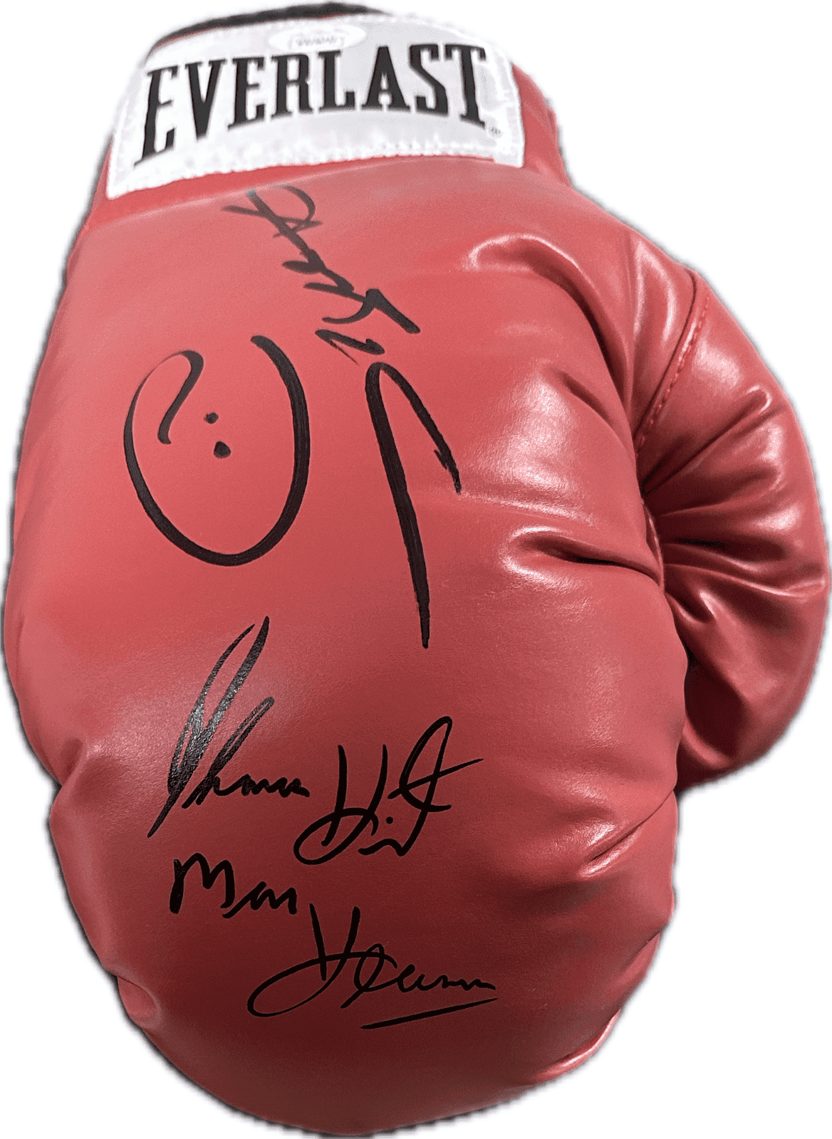 Sugar Ray Leonard Thomas Hitman Hearns Signed Red Right Boxing Glove JSA Authen Sugar Ray Leonard Glove sugar-ray-leonard-thomas-hitman-hearns, view 3, supplier stock photo