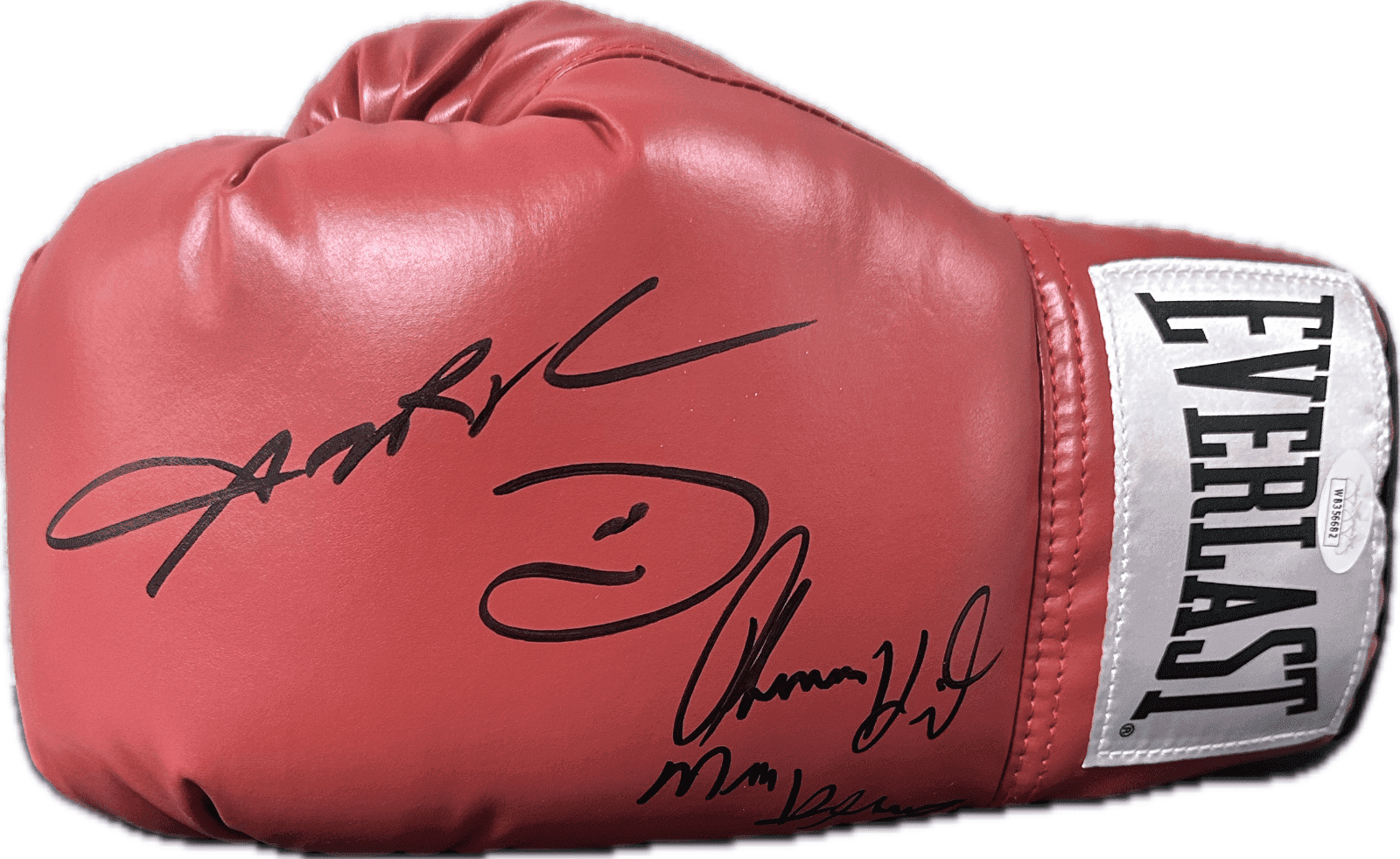 Sugar Ray Leonard Thomas Hitman Hearns Signed Red Left Boxing Glove JSA Authen Sugar Ray Leonard Glove sugar-ray-leonard-thomas-hitman-hearns, supplier stock photo