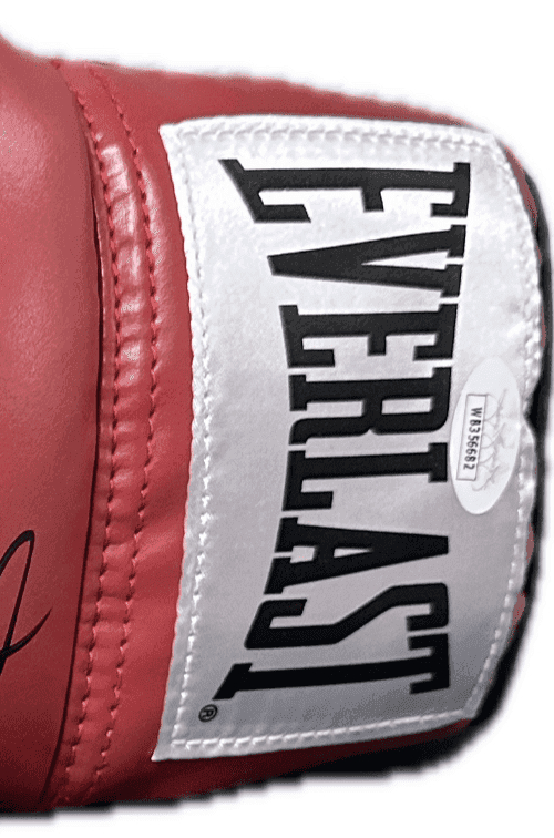 Sugar Ray Leonard Thomas Hitman Hearns Signed Red Left Boxing Glove JSA Authen Sugar Ray Leonard Glove sugar-ray-leonard-thomas-hitman-hearns, view 3, supplier stock photo