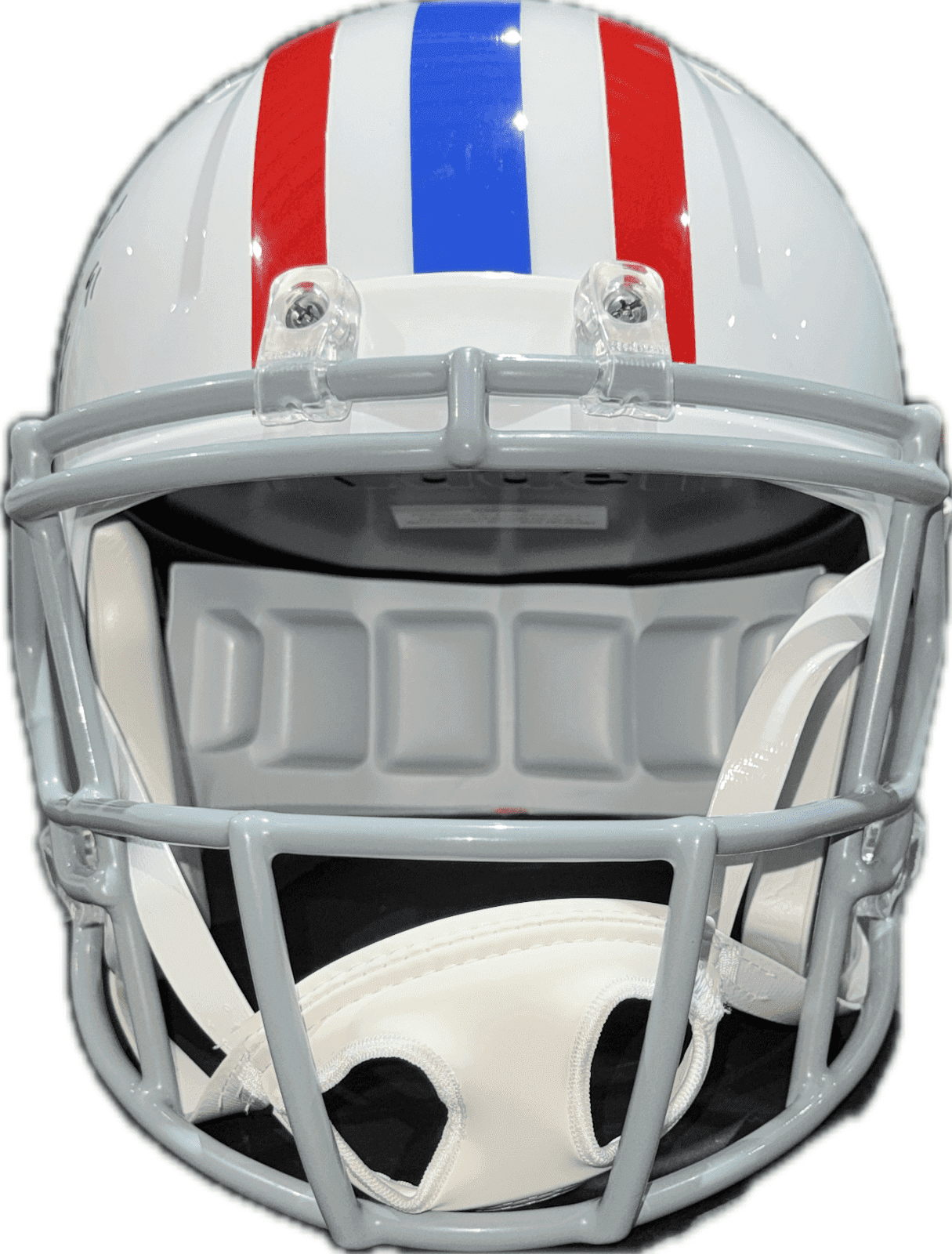 Earl Campbell Signed Oilers Full Size Speed Helmet JSA HOF 91 GRAY Face Mask Earl Campbell Helmet earl-campbell-full-size-speed-hof, Houston Oilers, view 2, supplier stock photo