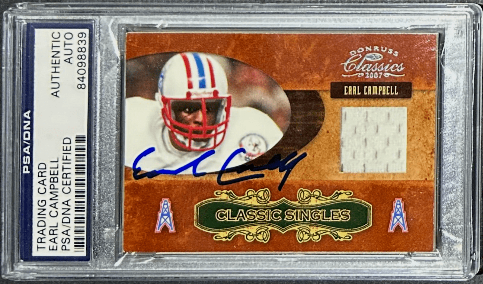 Earl Campbell Signed 2005 Donruss Classic VIP Membership Card PSA/DNA Oilers Earl Campbell Card 2005-donruss-classic-vip-membership, Houston Oilers, supplier stock photo