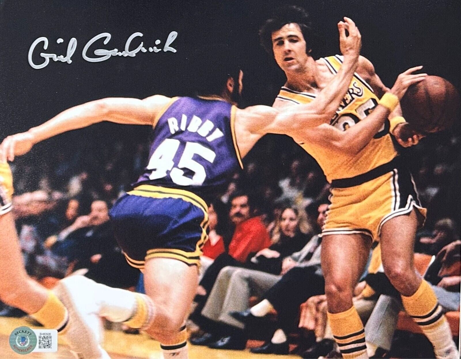 Gail Goodrich Signed Autograph 8×10 Beckett Authen Los Angeles Lakers Gail Goodrich Photo 8x10-gail-goodrich-8-10-authen, Los Angeles Lakers, supplier stock photo