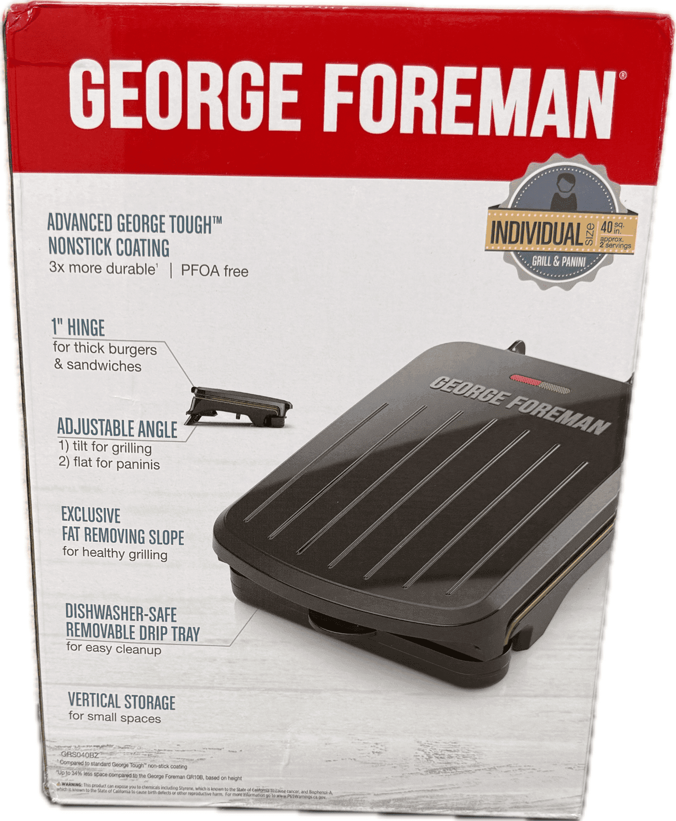George Foreman Signed George Foreman Grill Box JSA & George Foreman Holo Authen George Foreman Other george-foreman-grill-box-holo-authen, view 2, supplier stock photo