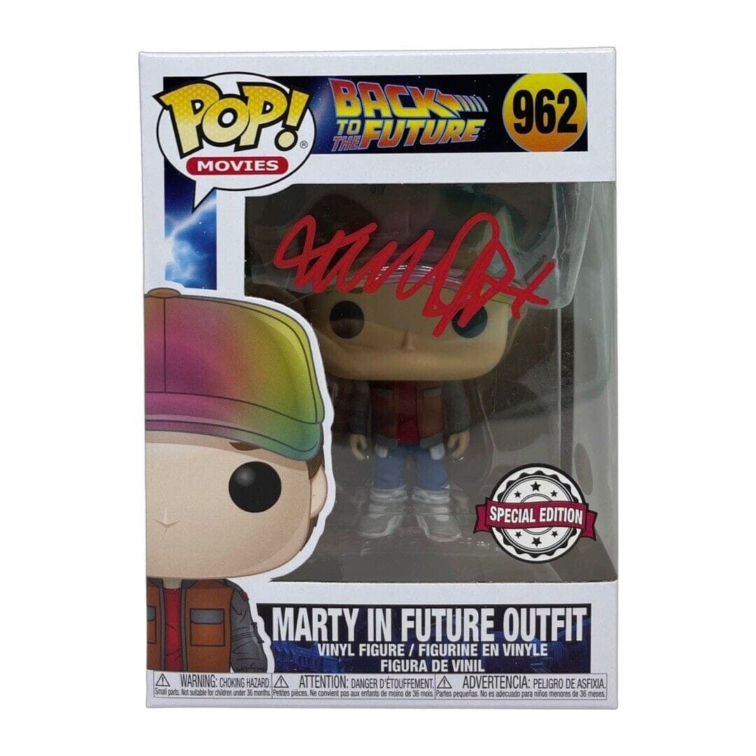 Michael J Fox Marty McFly Signed Back to The Future POP JSA RED Future Outfit SE Michael J. Fox Other michael-fox-marty-mcfly-back-future, supplier stock photo