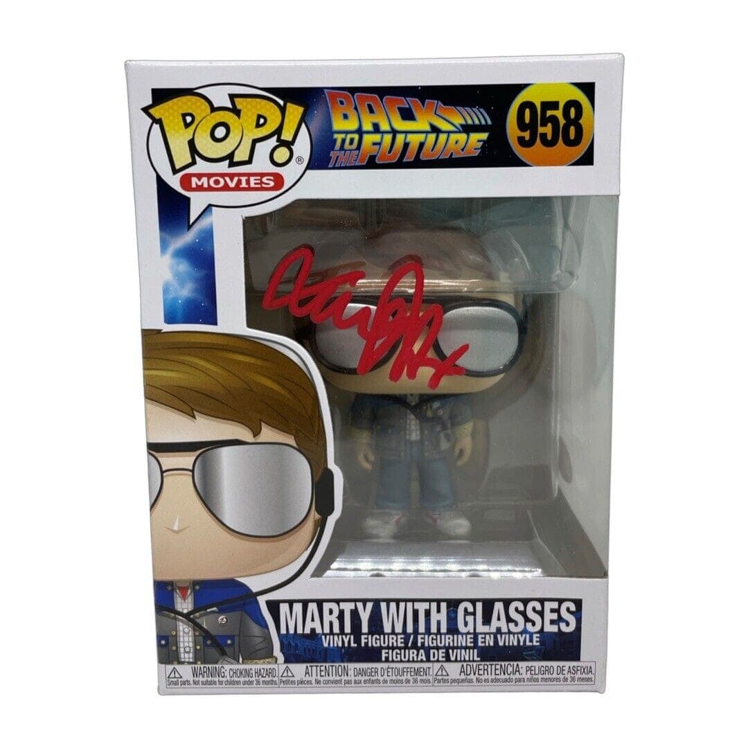 Michael J Fox Marty McFly Signed Back to The Future POP JSA with Glasses RED Michael J. Fox Other michael-fox-marty-mcfly-back-future, supplier stock photo