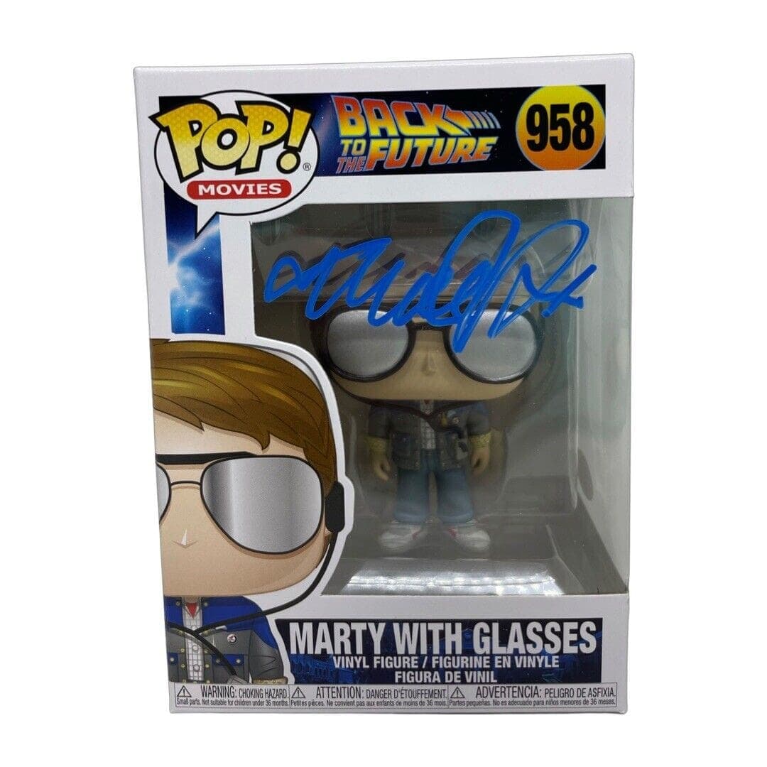 Michael J Fox Marty McFly Signed Back to The Future POP JSA with Glasses BLUE Michael J. Fox Other michael-fox-marty-mcfly-back-future, supplier stock photo