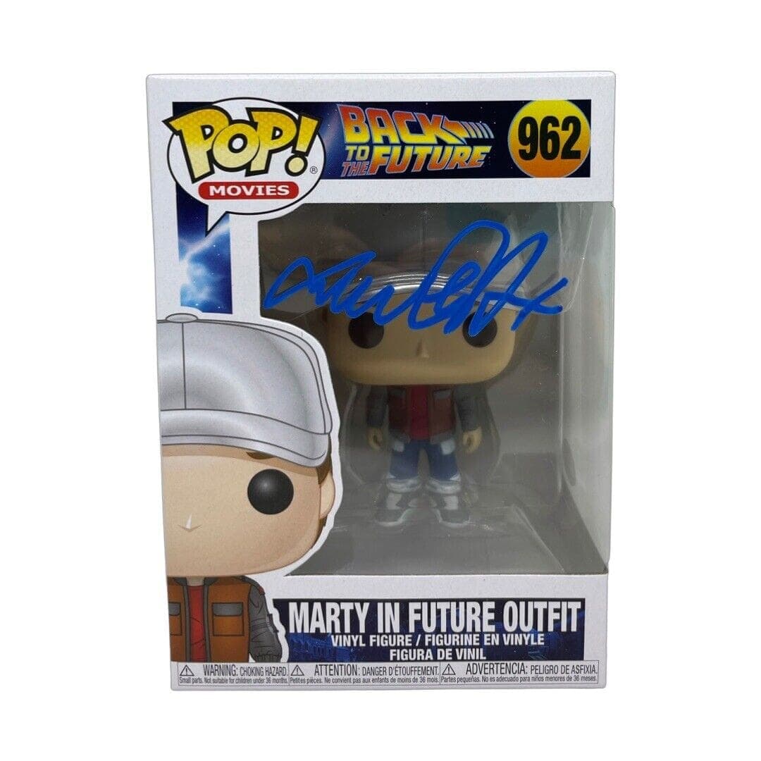 Michael J Fox Marty McFly Signed Back to The Future POP Figure 962 JSA Blue Michael J. Fox Other michael-fox-marty-mcfly-back-future, supplier stock photo