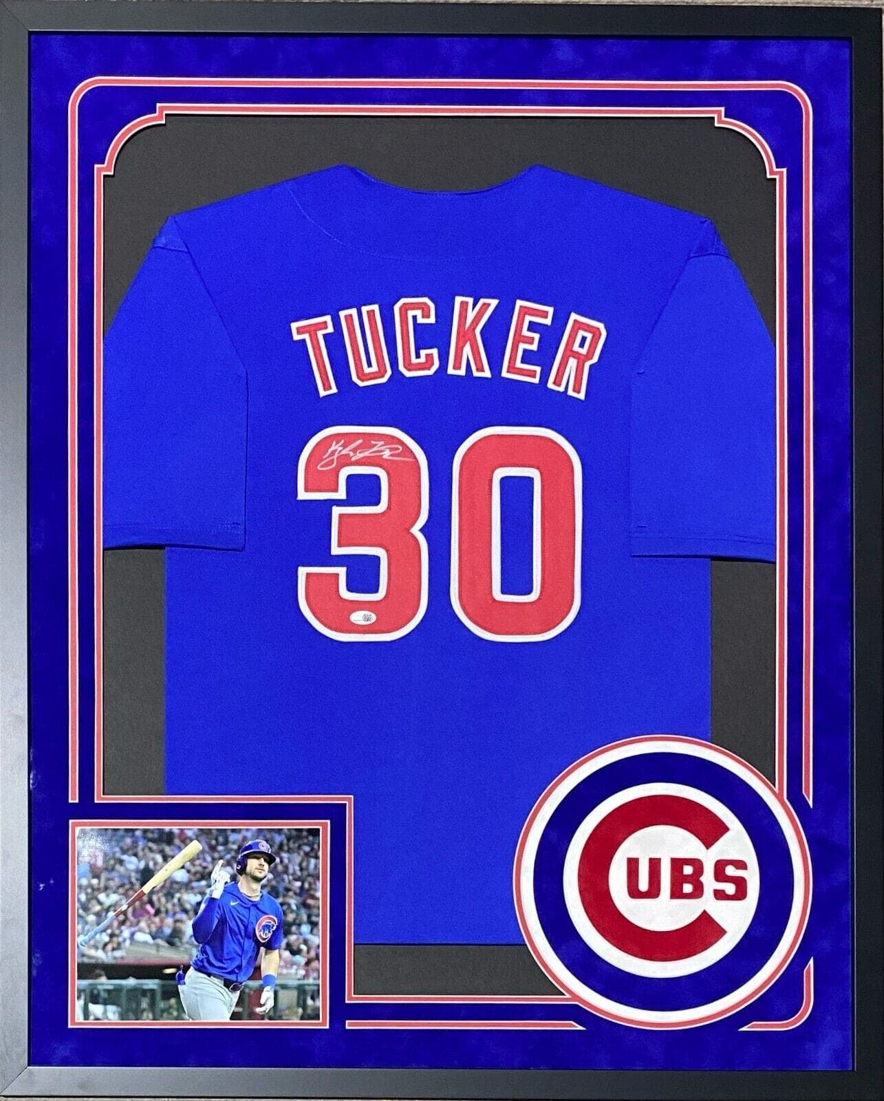 Kyle Tucker Signed Autographed Framed Blue/Red Jersey JSA Suede Cut Logo Kyle Tucker Jersey kyle-tucker-framed-blue-red-suede, supplier stock photo