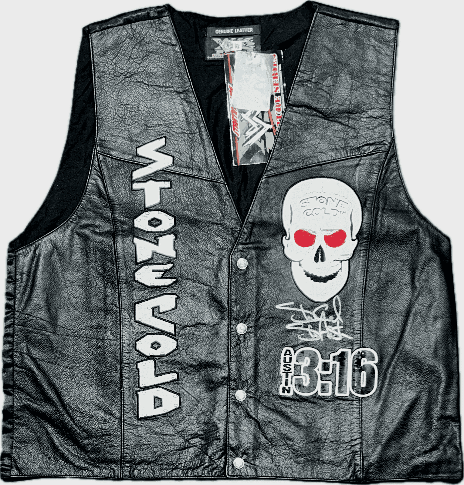 Stone Cold Steve Austin Signed Autographed WWE Austin 3:16 Leather Vest Beckett Stone Cold Steve Austin Other stone-cold-steve-austin-wwe-3, supplier stock photo