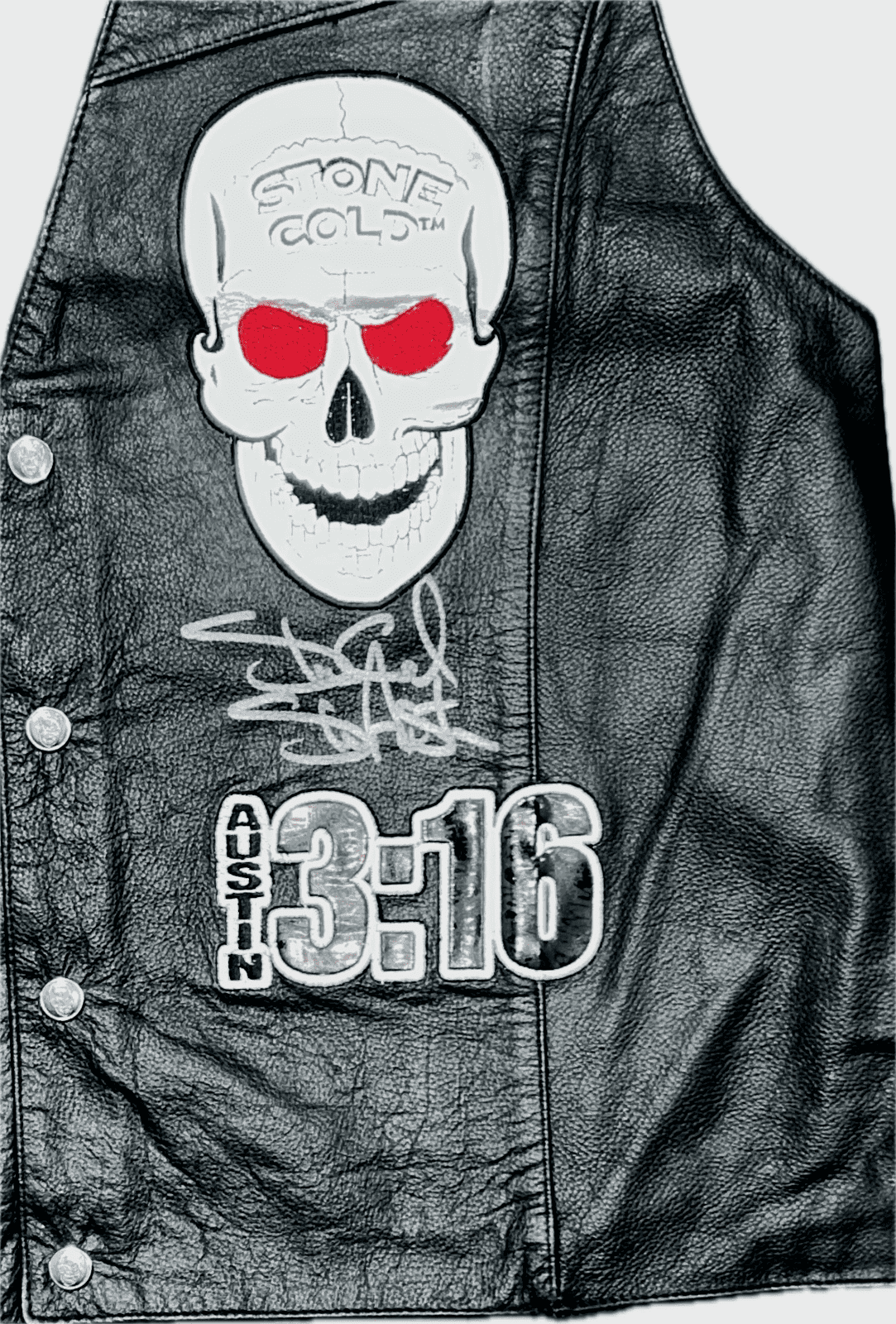 Stone Cold Steve Austin Signed Autographed WWE Austin 3:16 Leather Vest Beckett Stone Cold Steve Austin Other stone-cold-steve-austin-wwe-3, view 3, supplier stock photo