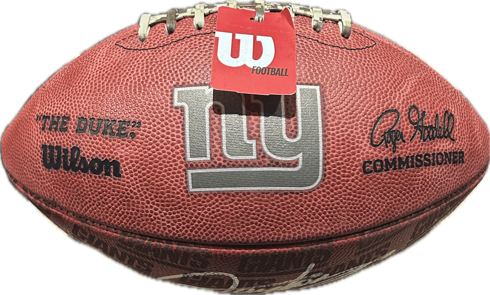 Lawrence Taylor Signed Autographed NY Giants Logo Duke Football JSA Authentic Lawrence Taylor Ball lawrence-taylor-ny-logo-duke-football, New York Giants, view 2, supplier stock photo