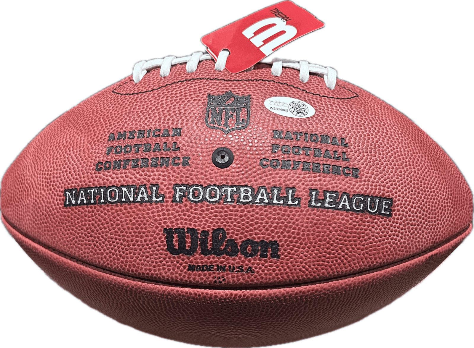 Lawrence Taylor Signed Autographed Wilson Duke Football JSA Authentic Lawrence Taylor Ball lawrence-taylor-wilson-duke-football, New York Giants, view 2, supplier stock photo