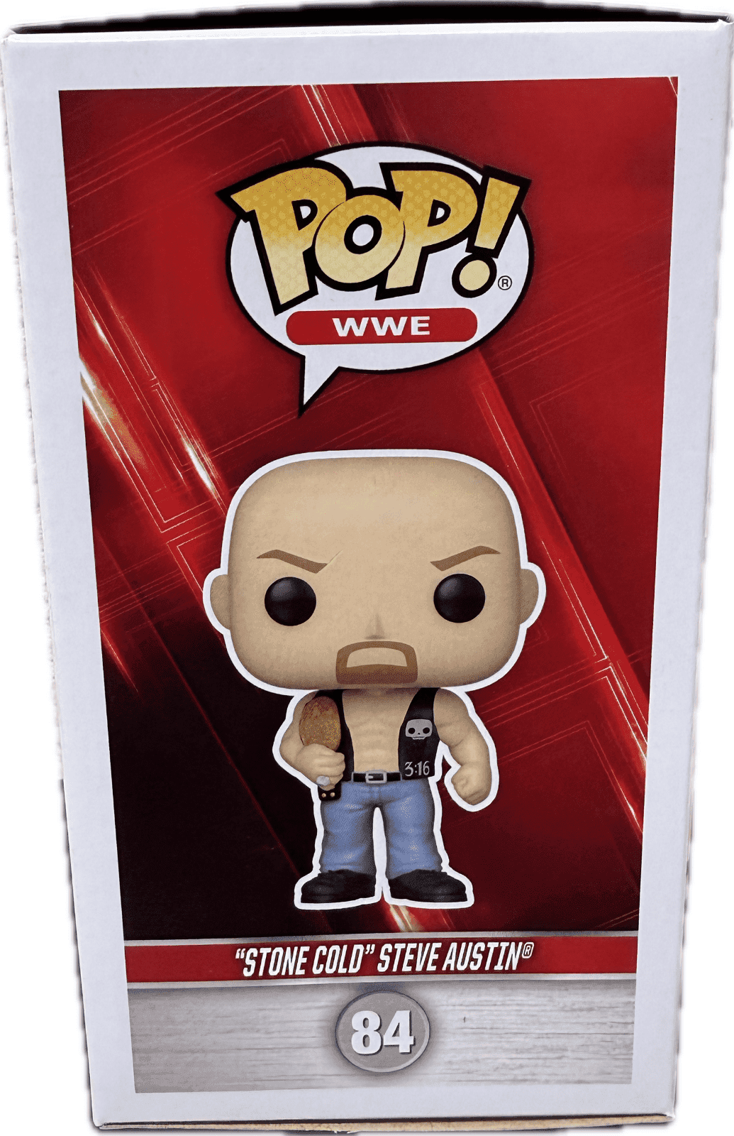 Stone Cold Steve Austin Signed Autographed Funko POP Figure 84 Beckett White Stone Cold Steve Austin Other stone-cold-steve-austin-funko-pop, view 3, supplier stock photo