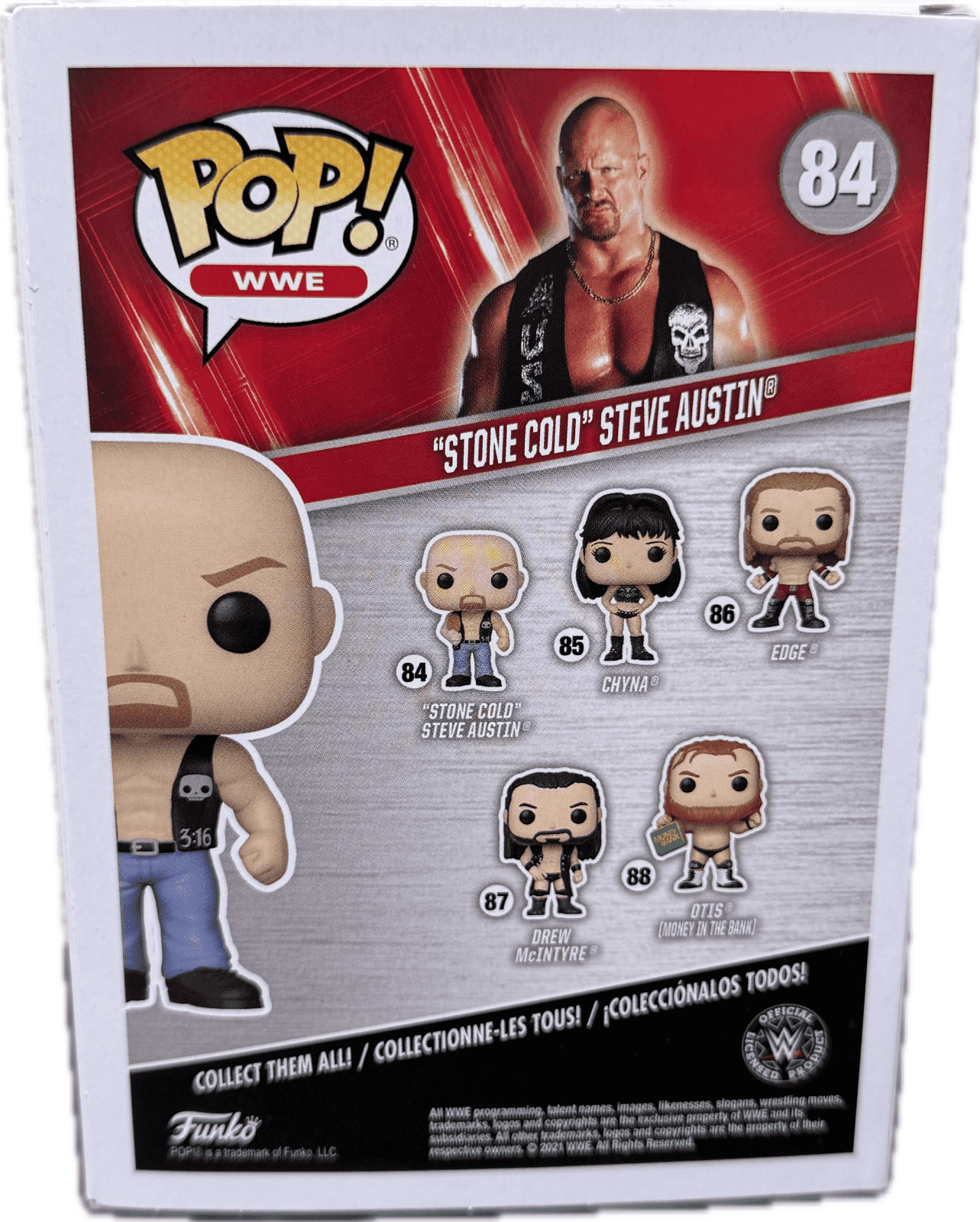 Stone Cold Steve Austin Signed Autographed Funko POP Figure 84 Beckett White Stone Cold Steve Austin Other stone-cold-steve-austin-funko-pop, view 4, supplier stock photo