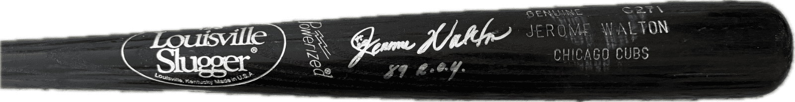 Jerome Walton Signed Cracked Game Used Louisville Slugger Bat 89 ROY Cubs Jerome Walton Bat jerome-walton-cracked-game-used-louisville, Chicago Cubs, view 2, supplier stock photo