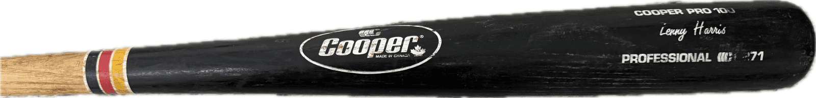 Lenny Harris Cracked Game Used Cooper Pro 100 Bat Bat lenny-harris-cracked-game-used-cooper, Chicago Cubs, view 2, supplier stock photo