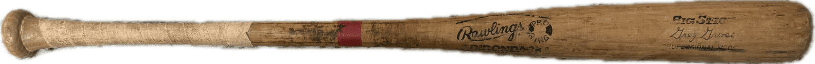 Greg Gross Game Used Cracked Rawlings Big Stick Adirondack Pro Model Bat Bat greg-gross-game-used-cracked-rawlings, supplier stock photo