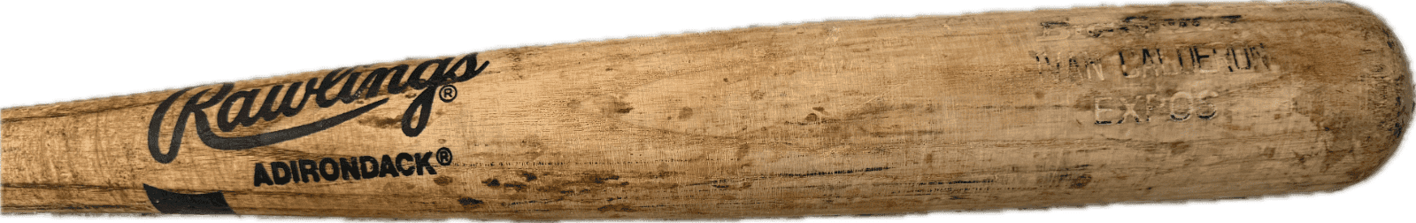Ivan Calderon Game Used Cracked Rawlings Big Stick Adirondack Pro Model Bat Bat ivan-calderon-game-used-cracked-rawlings, view 2, supplier stock photo