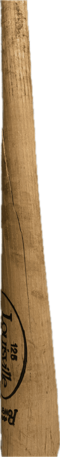Orlando Mercado Game Used Cracked Louisville Slugger P72 Model Bat Bat orlando-mercado-game-used-cracked-louisville, view 4, supplier stock photo