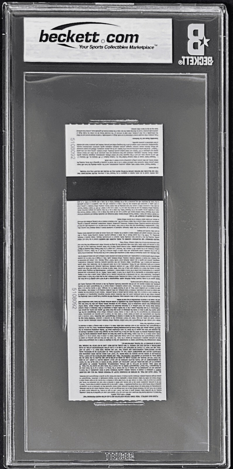 Mike Tyson Signed Tyson vs Jake Paul Fight Full Ticket Beckett Mint 9 17857411 Mike Tyson Ticket Stub 17857411, view 3, supplier stock photo