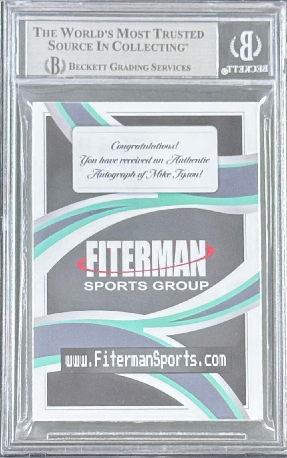 MIKE TYSON 2024 Fiterman Sports Exclusive Punch Out Signed Card BAS 16897852 (B) Mike Tyson Card 16897852, view 2, supplier stock photo