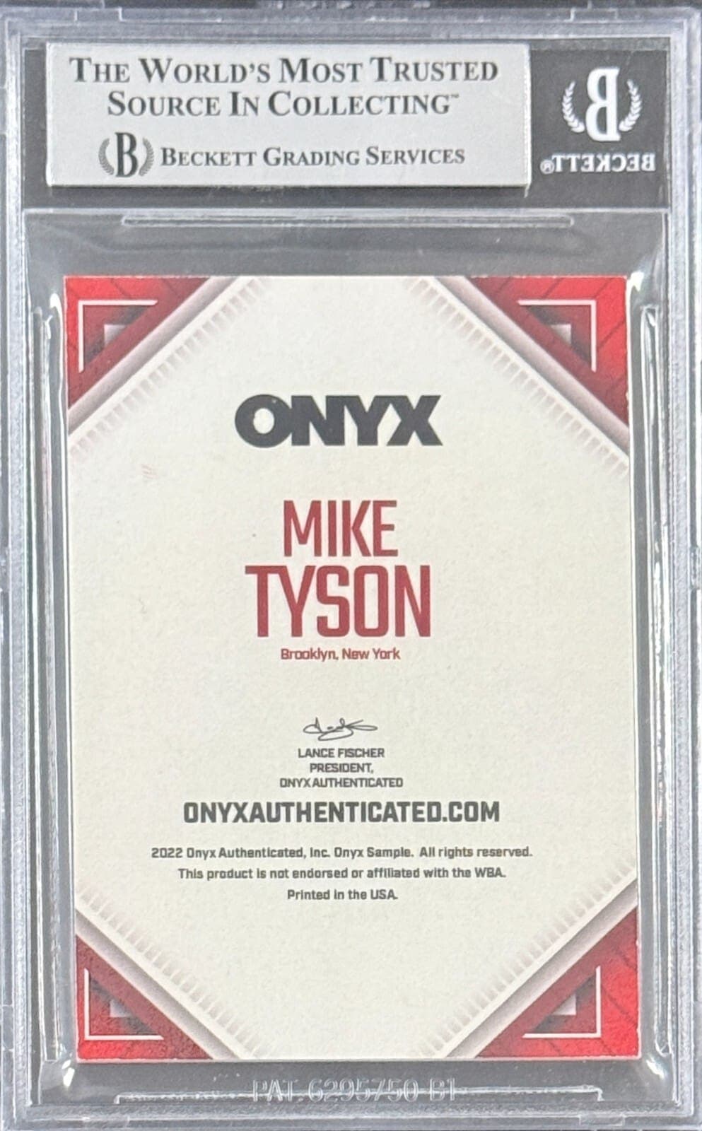 Mike Tyson 2022 Onyx Authenticated Beckett 16091957 Mike Tyson Ticket Stub 16091957, view 2, supplier stock photo