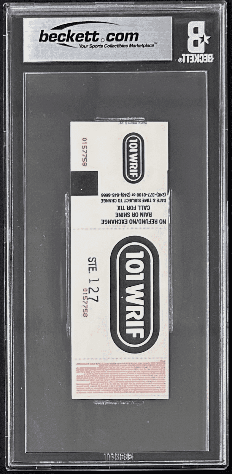 Mike Tyson vs Andrew Golota Signed Full Ticket Beckett 17857893 7 NM Mike Tyson Ticket Stub 17857893, view 3, supplier stock photo