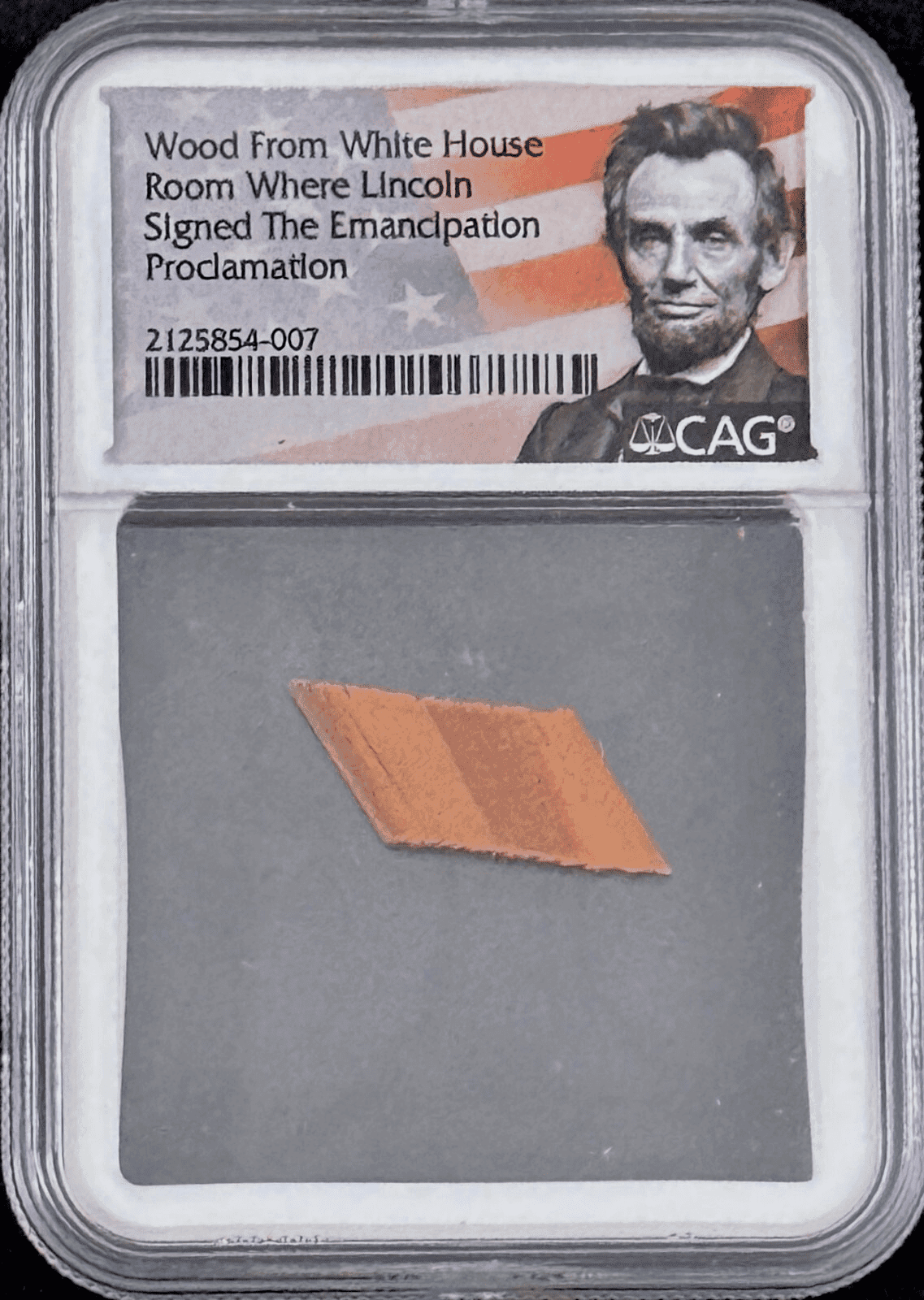 Wood From White House Where Abraham Lincoln Signed Emancipation Proclamation (A) Other wood-from-white-house-where-abraham, supplier stock photo