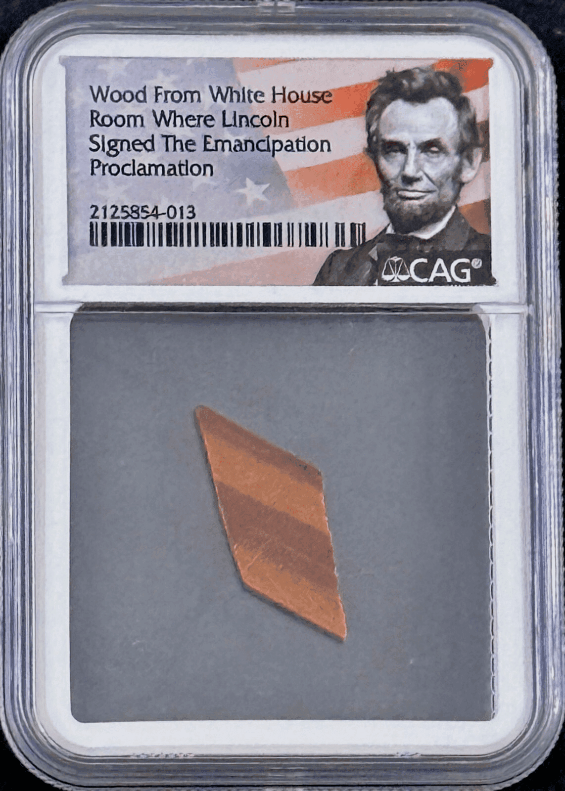 Wood From White House Where Abraham Lincoln Signed Emancipation Proclamation (B) Other wood-from-white-house-where-abraham, supplier stock photo