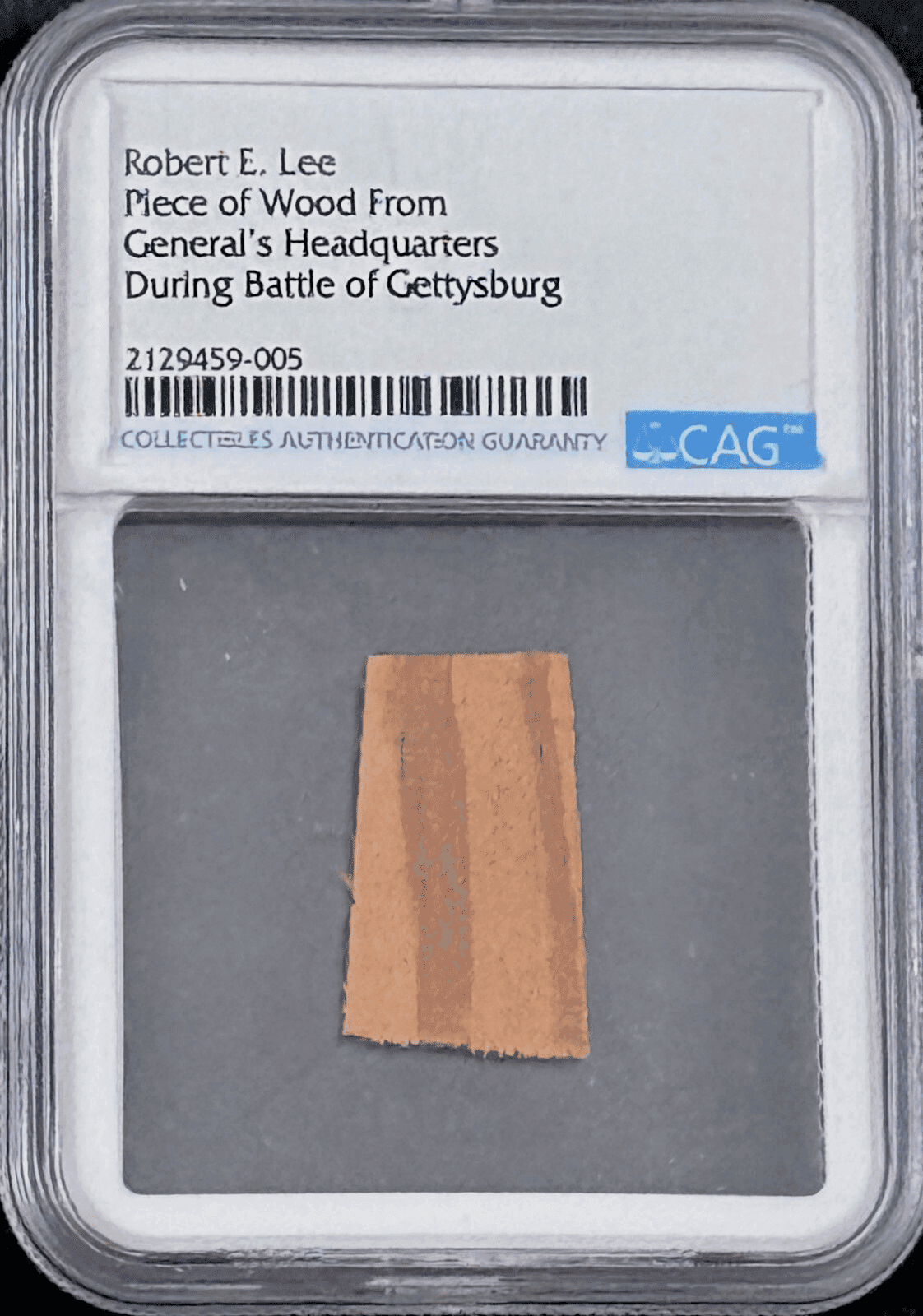 Robert E. Lee Piece of Wood From Headquarters During Battle of Gettysburg CAG A Other robert-lee-piece-wood-from-headquarters, supplier stock photo
