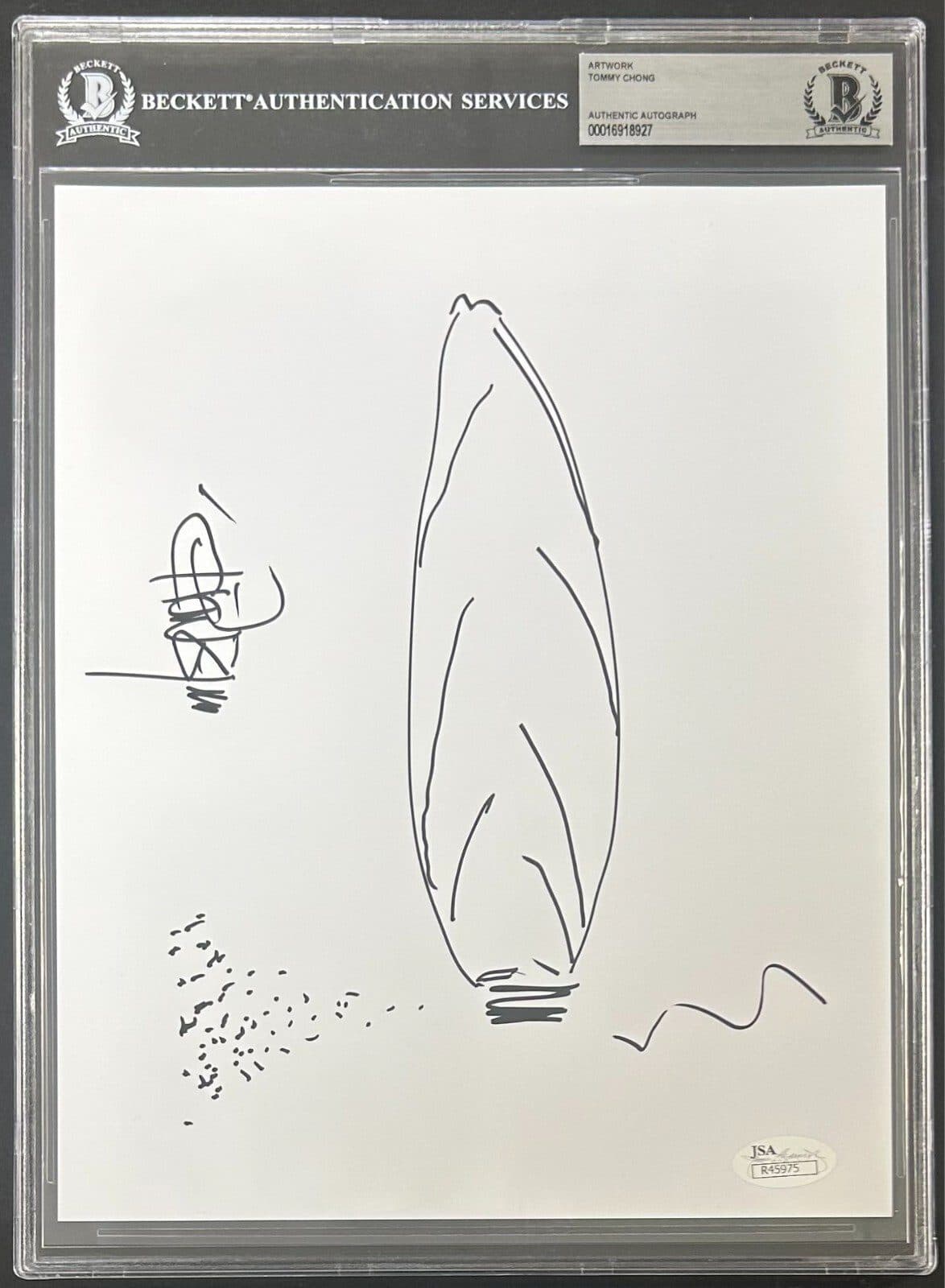 Tommy Chong Signed and Hand Drawn Sketch 8×10 Photo BAS 16918927 & JSA R45975 Tommy Chong Photo 8x10-16918927, view 2, supplier stock photo