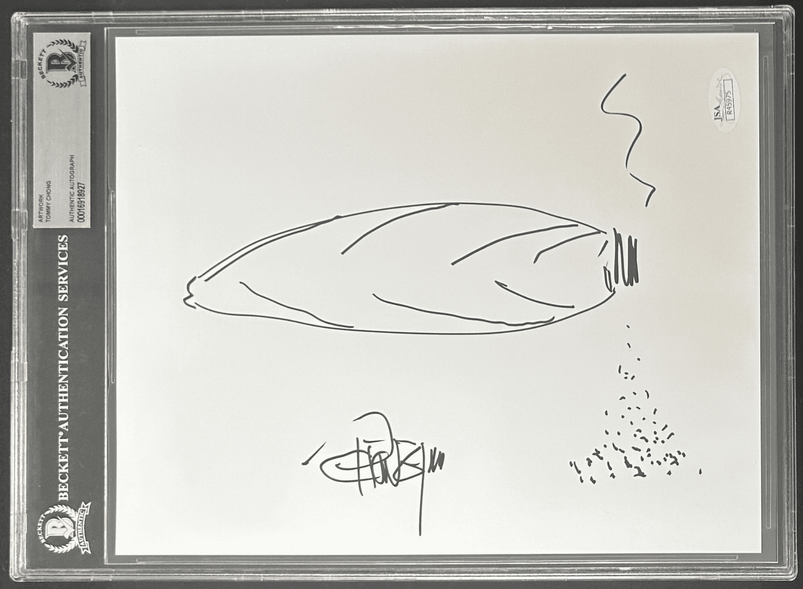 Tommy Chong Signed and Hand Drawn Sketch 8×10 Photo BAS 16918927 & JSA R45975 Tommy Chong Photo 8x10-16918927, supplier stock photo