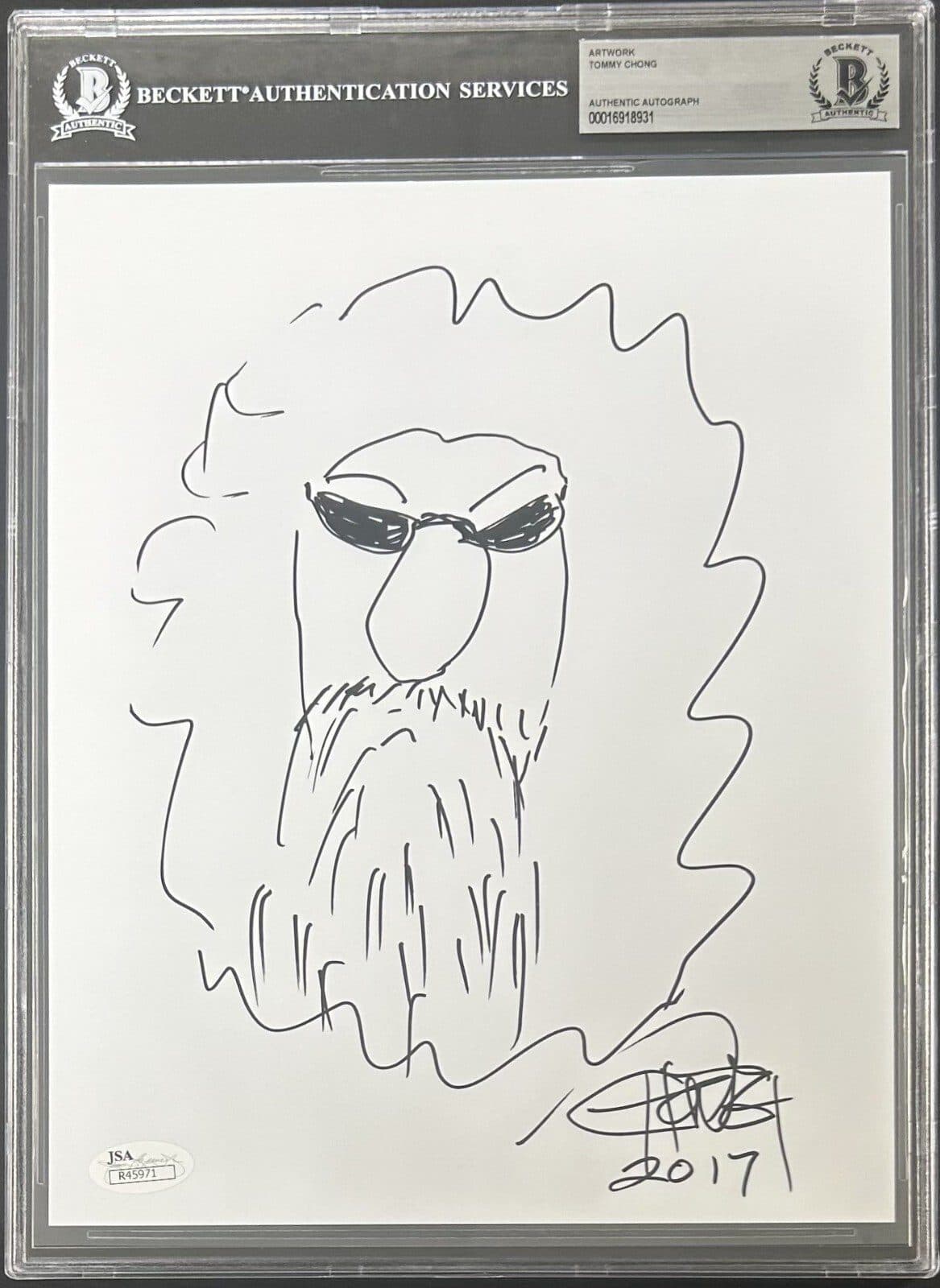 Tommy Chong Signed and Hand Drawn Sketch 8×10 Photo BAS 16918931 & JSA R45971 Tommy Chong Photo 8x10-16918931, supplier stock photo