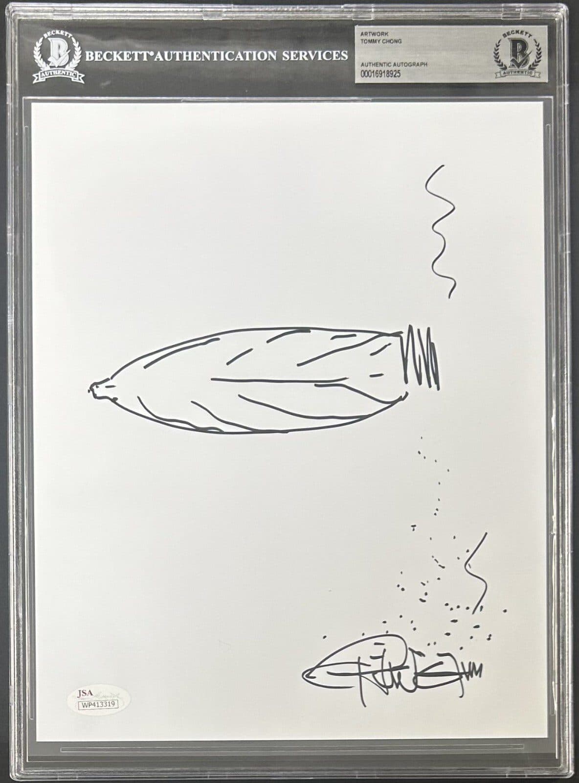 Tommy Chong Signed and Hand Drawn Sketch 8×10 Photo BAS 16918925 & JSA WP413319 Tommy Chong Photo 8x10-16918925, supplier stock photo