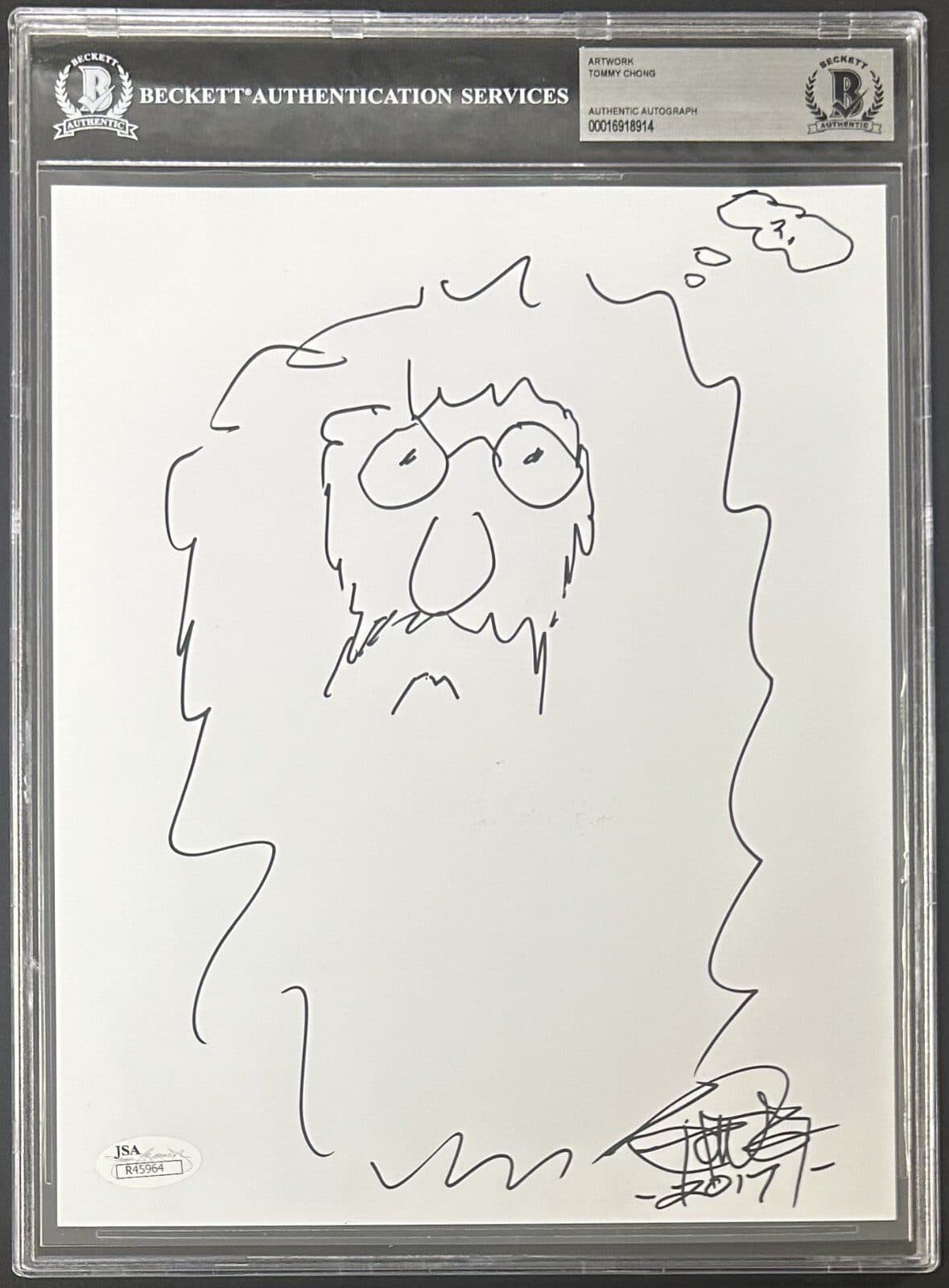 Tommy Chong Signed and Hand Drawn Sketch 8×10 Photo BAS 16918914 & JSA R45964 Tommy Chong Photo 8x10-16918914, supplier stock photo