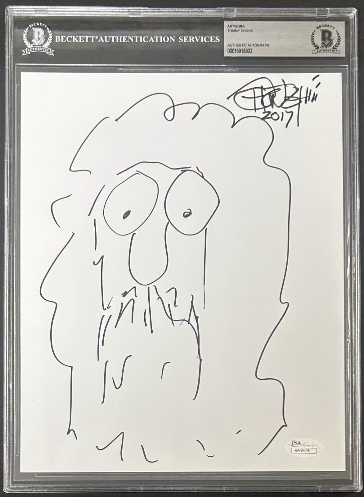 Tommy Chong Signed and Hand Drawn Sketch 8×10 Photo BAS 16918922 & JSA R45974 Tommy Chong Photo 8x10-16918922, supplier stock photo
