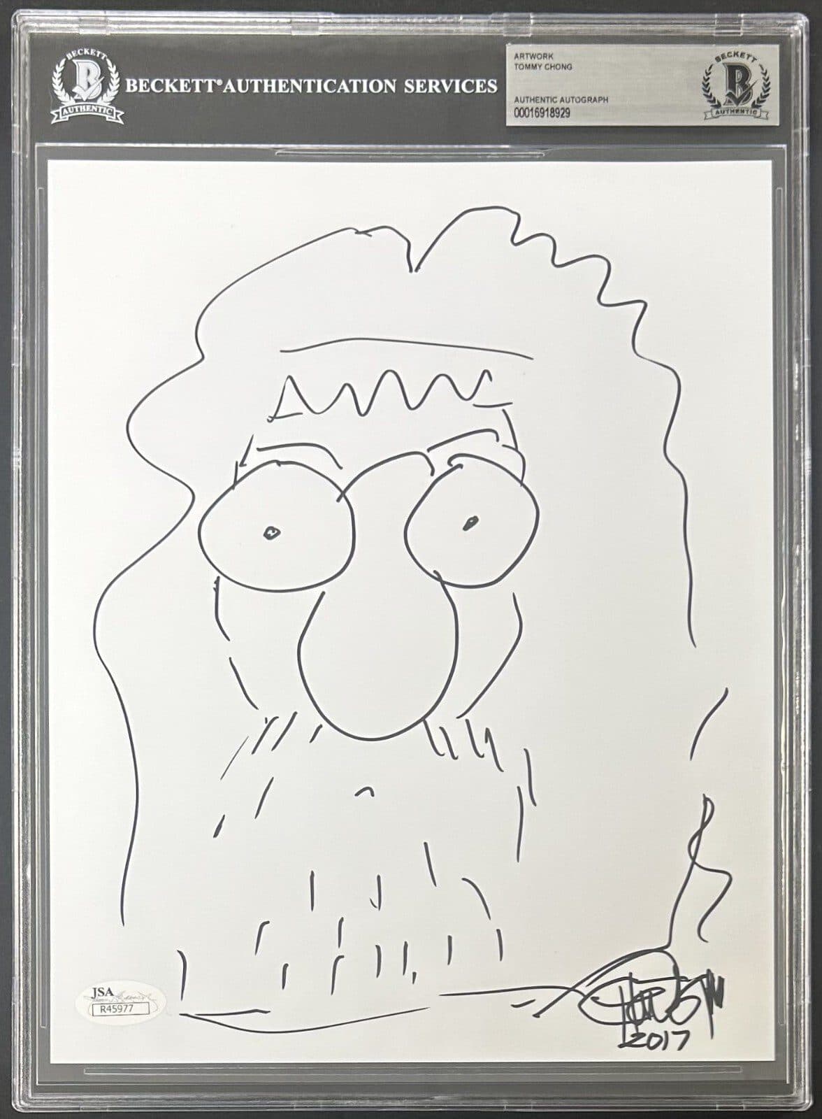 Tommy Chong Signed and Hand Drawn Sketch 8×10 Photo BAS 16918929 & JSA R45977 Tommy Chong Photo 8x10-16918929, supplier stock photo