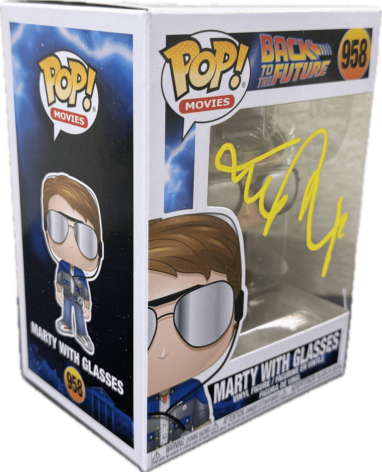 Michael J Fox Marty McFly Signed Back to The Future POP Figure JSA 958 Yellow Michael J. Fox Other michael-fox-marty-mcfly-back-future, view 6, supplier stock photo