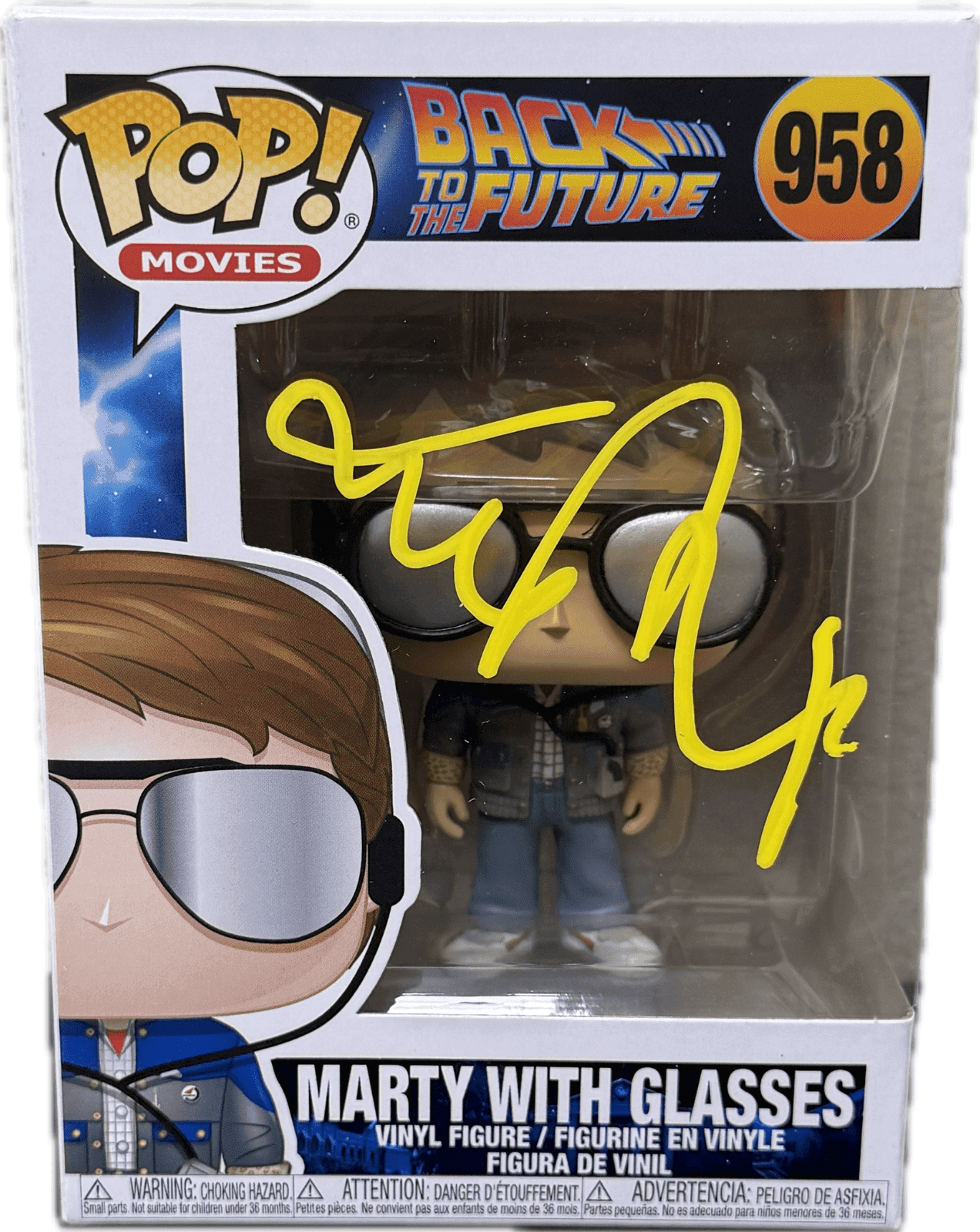 Michael J Fox Marty McFly Signed Back to The Future POP Figure JSA 958 Yellow Michael J. Fox Other michael-fox-marty-mcfly-back-future, supplier stock photo