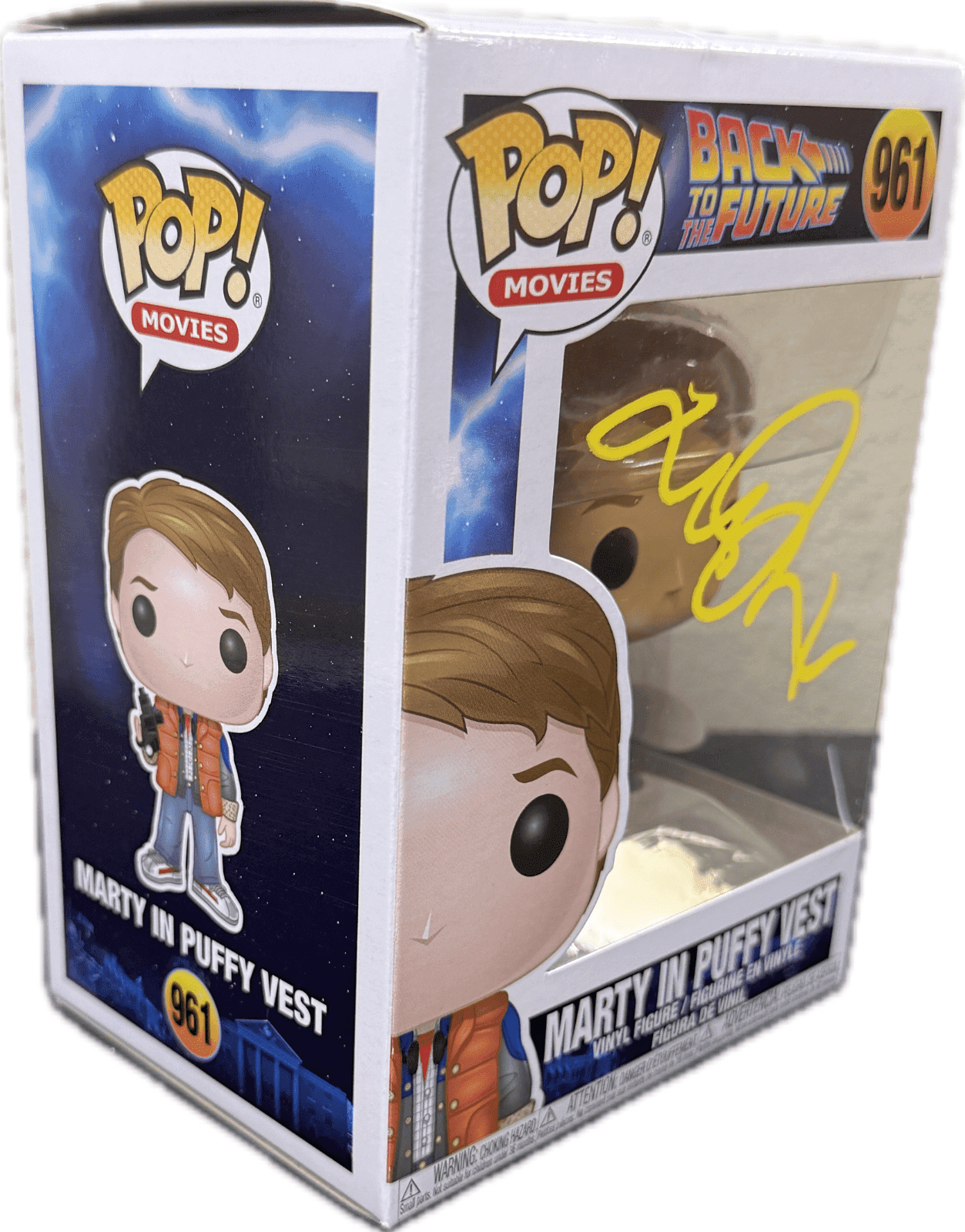 Michael J Fox Marty McFly Signed Back to The Future POP Figure 961 JSA Yellow Michael J. Fox Other michael-fox-marty-mcfly-back-future, view 7, supplier stock photo