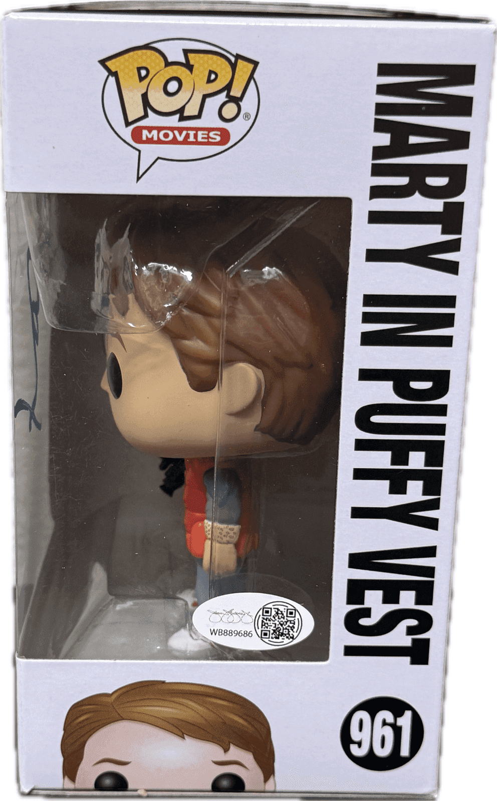 Michael J Fox Marty McFly Signed Back to The Future POP Figure 961 JSA Blue Michael J. Fox Other michael-fox-marty-mcfly-back-future, view 3, supplier stock photo