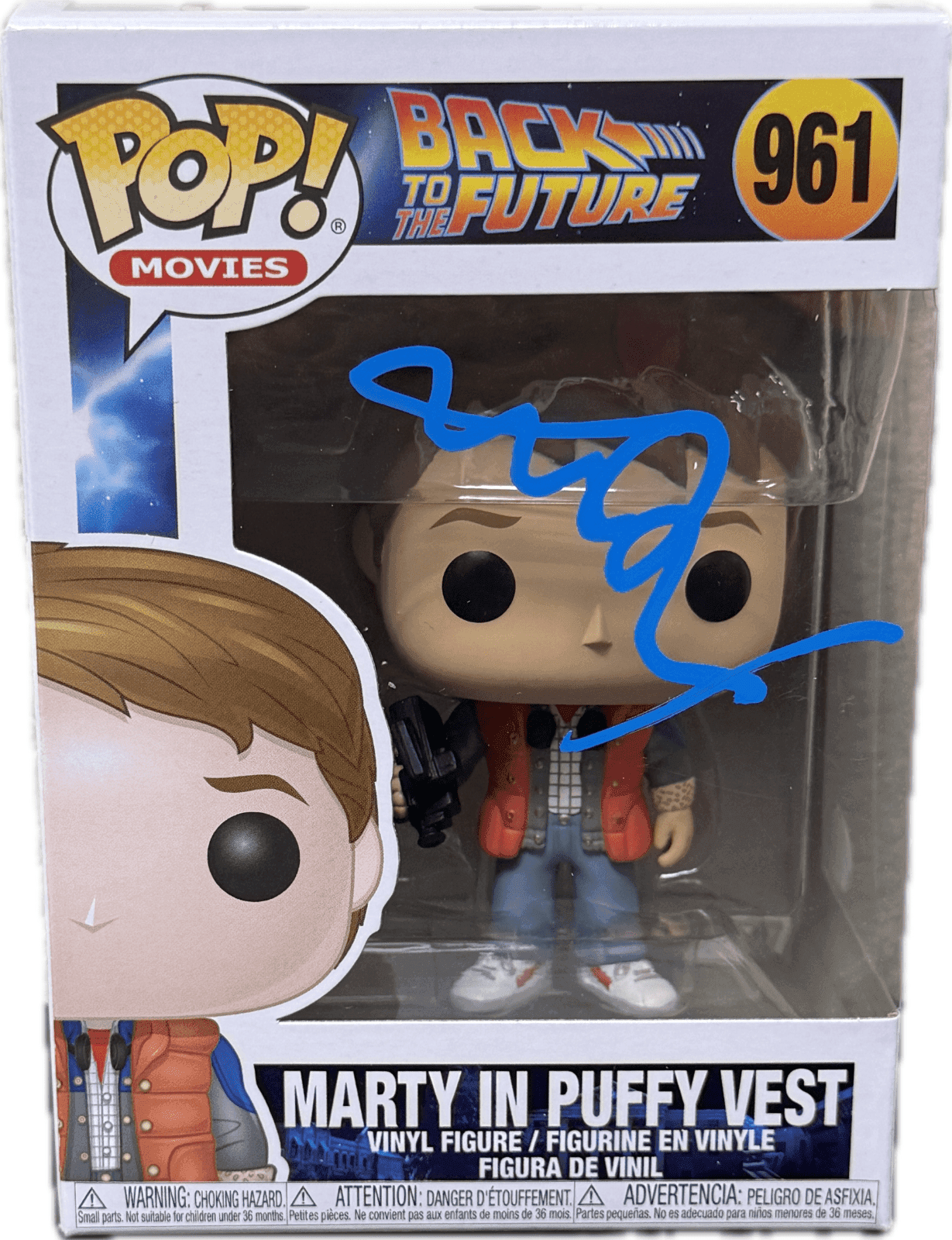 Michael J Fox Marty McFly Signed Back to The Future POP Figure 961 JSA Blue Michael J. Fox Other michael-fox-marty-mcfly-back-future, supplier stock photo