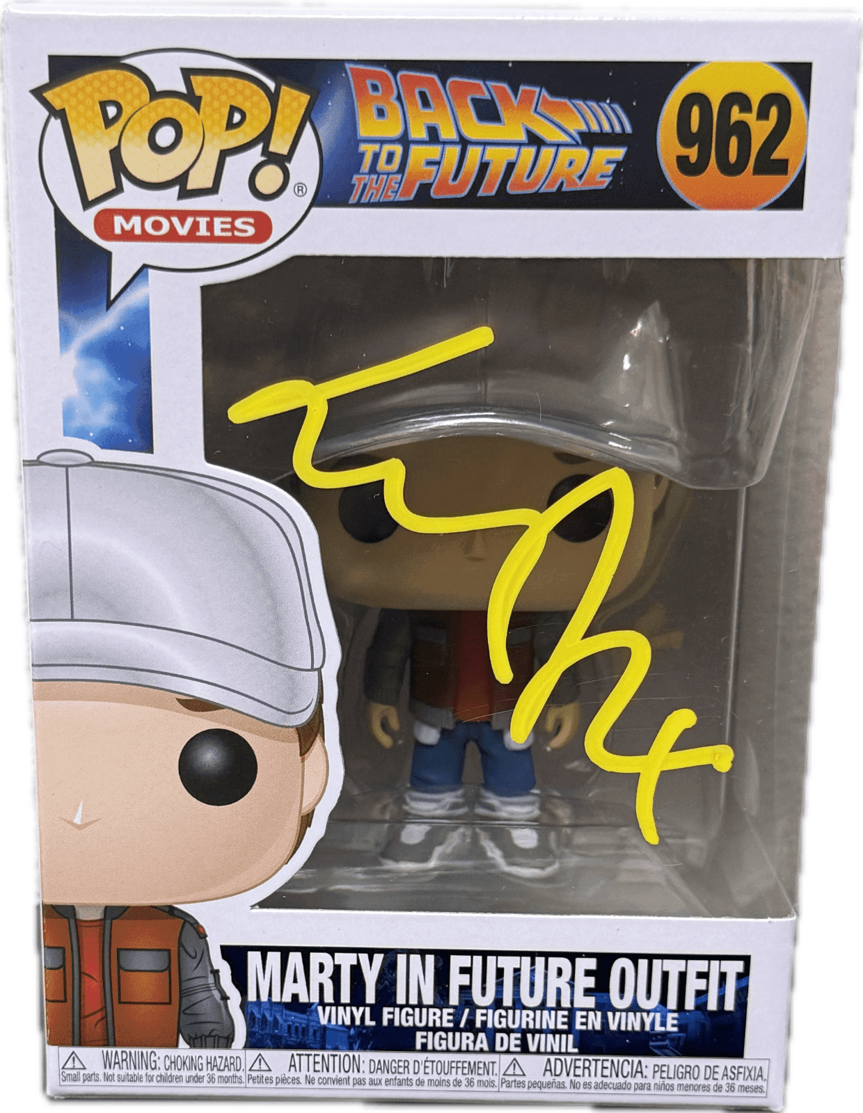 Michael J Fox Marty McFly Signed Back to The Future POP Figure 962 JSA Yellow Michael J. Fox Other michael-fox-marty-mcfly-back-future, supplier stock photo