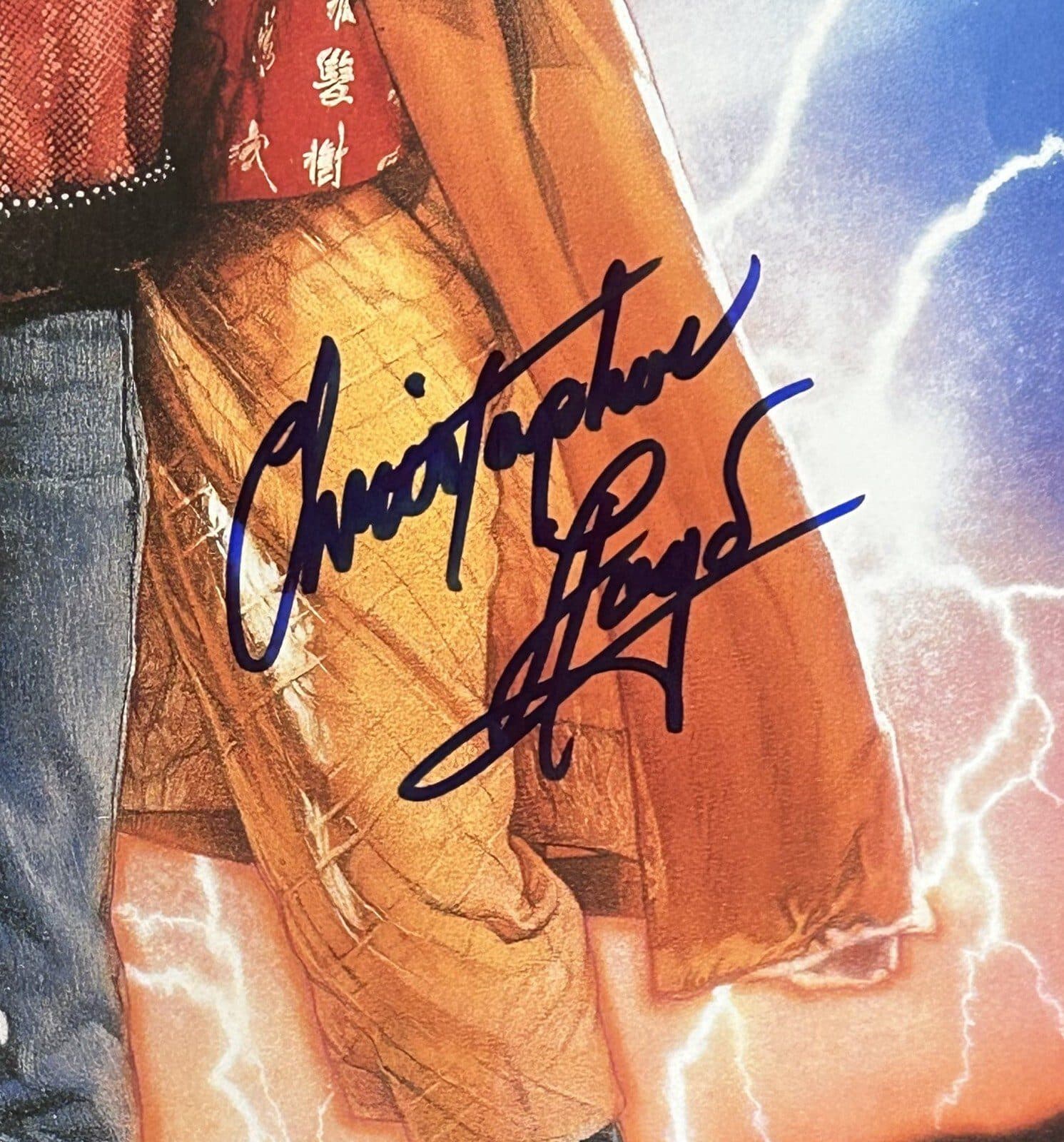 Michael J. Fox & Christopher Lloyd Back To The Future II 24×36 Movie Poster JSA Michael J. Fox Other 24x36-michael-fox-christopher-lloyd-back-future, view 3, supplier stock photo