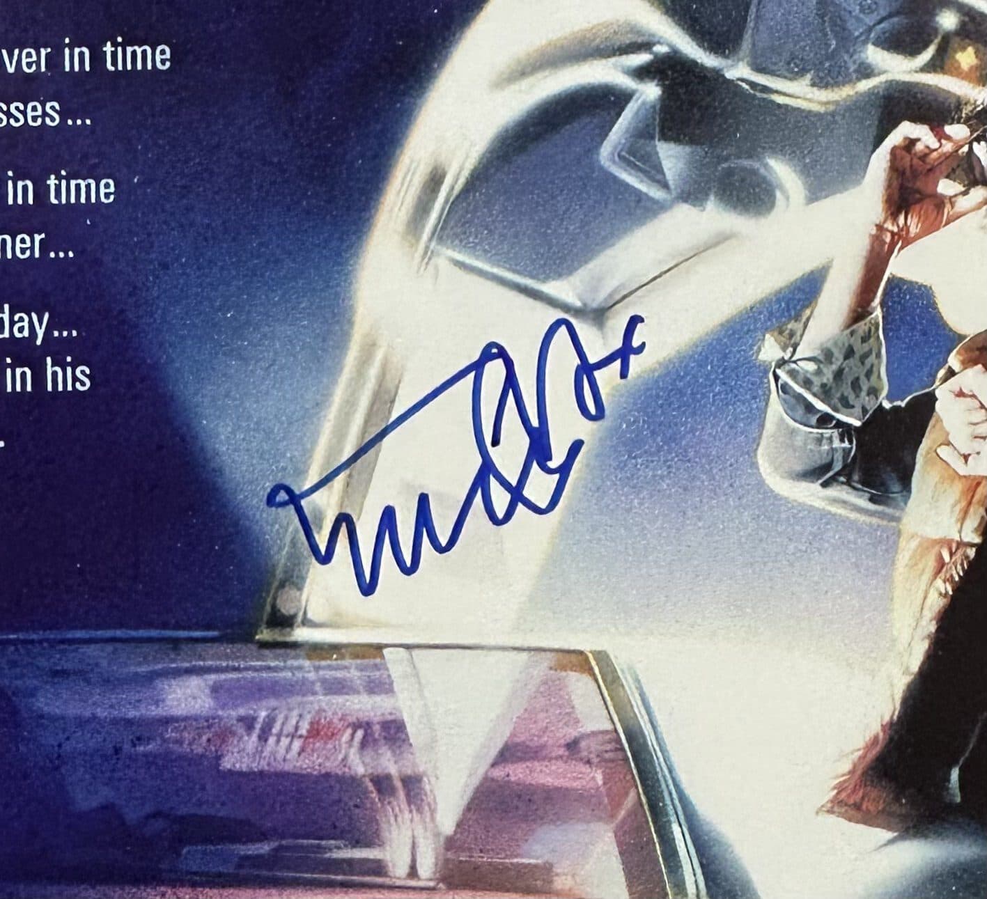 Michael J. Fox & Christopher Lloyd Back To The Future 24×36 Movie Poster JSA Michael J. Fox Other 24x36-michael-fox-christopher-lloyd-back-future, view 2, supplier stock photo