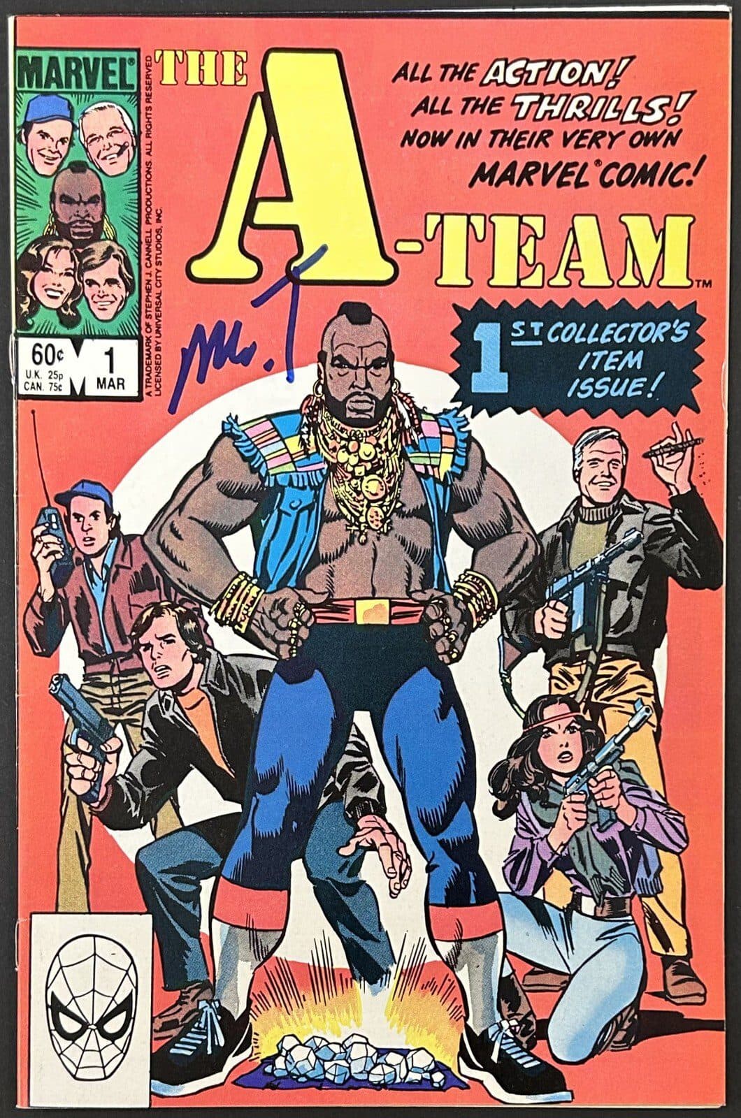 Mr. T Signed Autographed Original 1st Marvel The A-Team Comic Book JSA WB889609 Mr. T Other wb889609, supplier stock photo