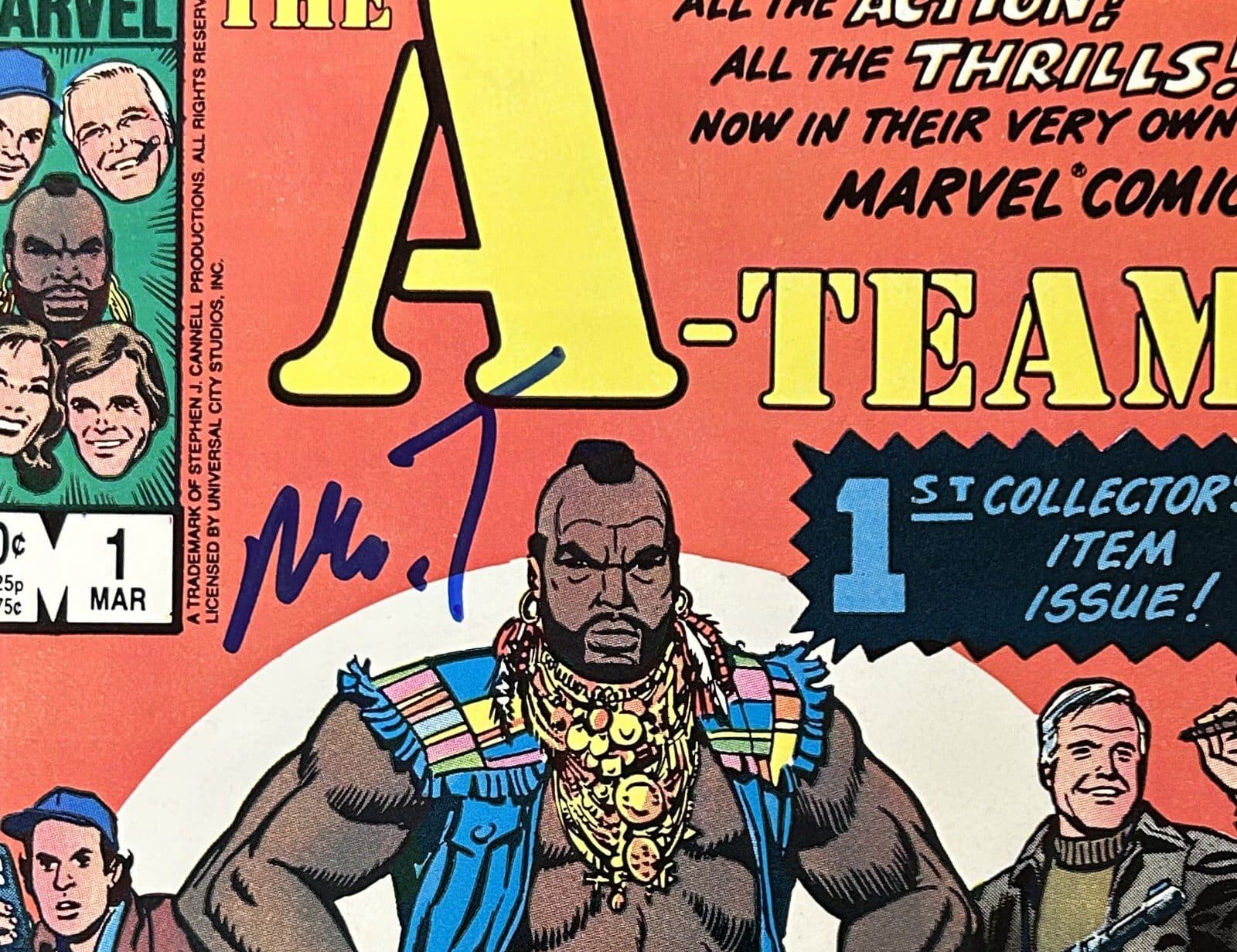 Mr. T Signed Autographed Original 1st Marvel The A-Team Comic Book JSA WB889607 Mr. T Other wb889607, view 2, supplier stock photo