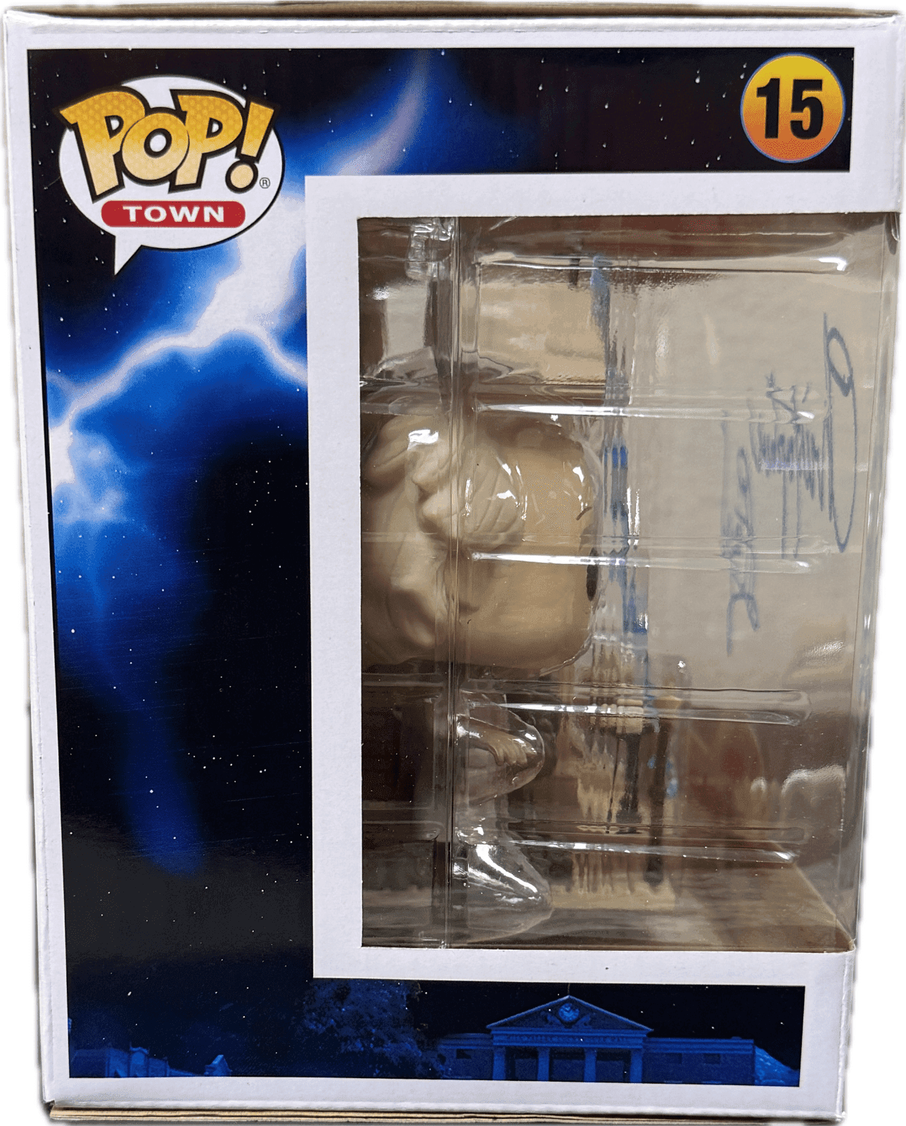 Christopher Lloyd Doc Clock Tower Signed Back to The Future POP Figure 15 JSA B Christopher Lloyd Other christopher-lloyd-doc-clock-tower-back, view 2, supplier stock photo