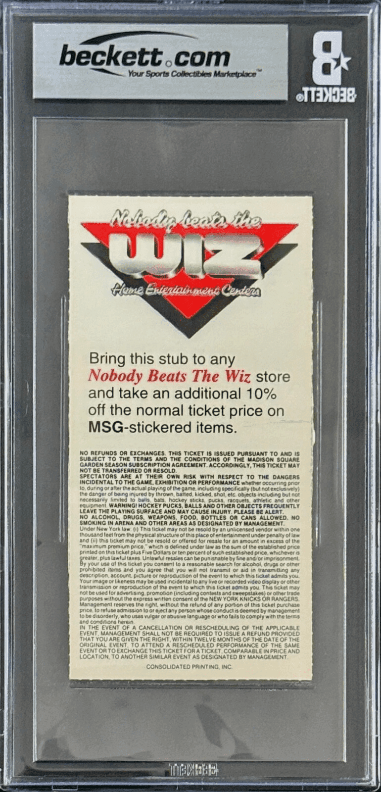 Hakeem Olajuwon Signed 1994 NBA Finals Game 2 Rockets vs Knicks Ticket Stub BAS Hakeem Olajuwon Ticket Stub hakeem-olajuwon-1994-nba-finals-game, Houston Rockets, view 2, supplier stock photo